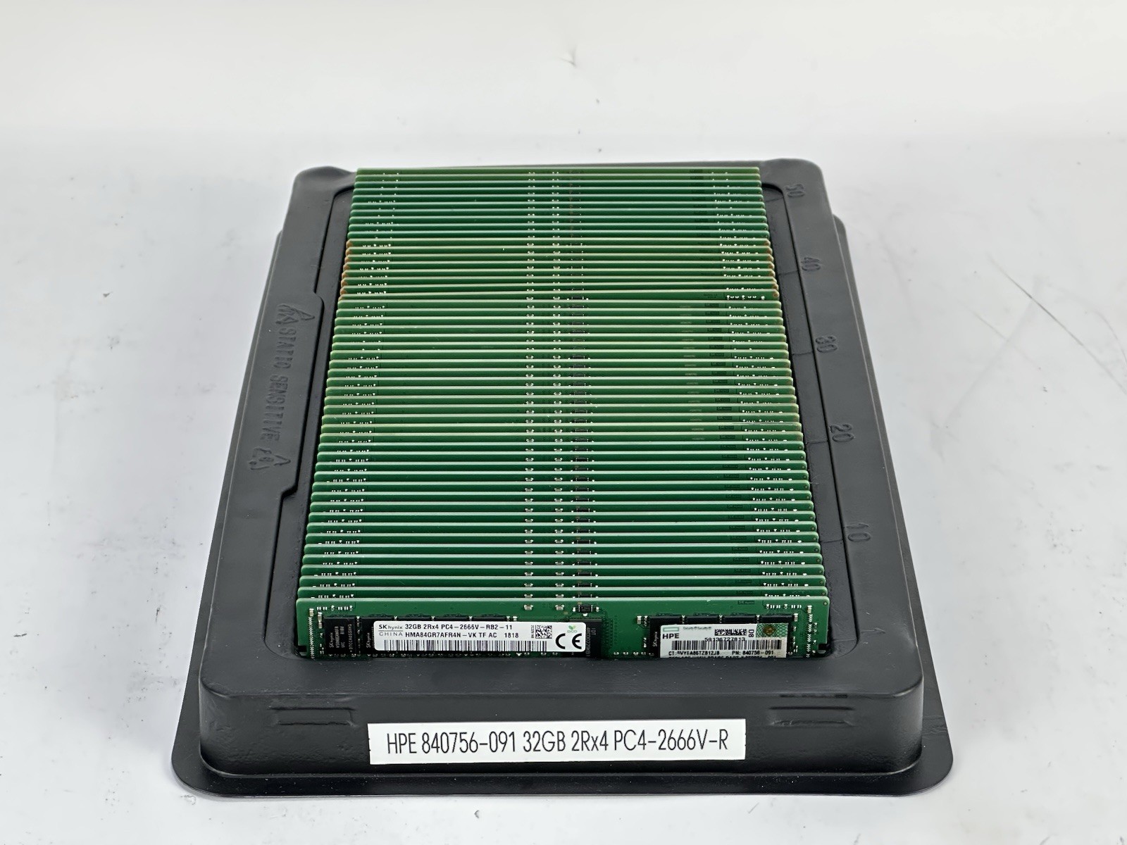 HPE 840758-091 1x 32GB 2Rx4 PC4-2666V-R ECC RDIMM DDR4 RAM Memory Micron Hynix