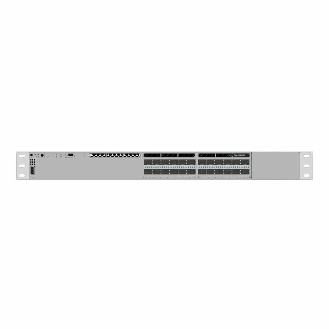 Cisco C9300-24S-E 24-port GE SFP Switch Modular Uplink Network Essential TaxInv