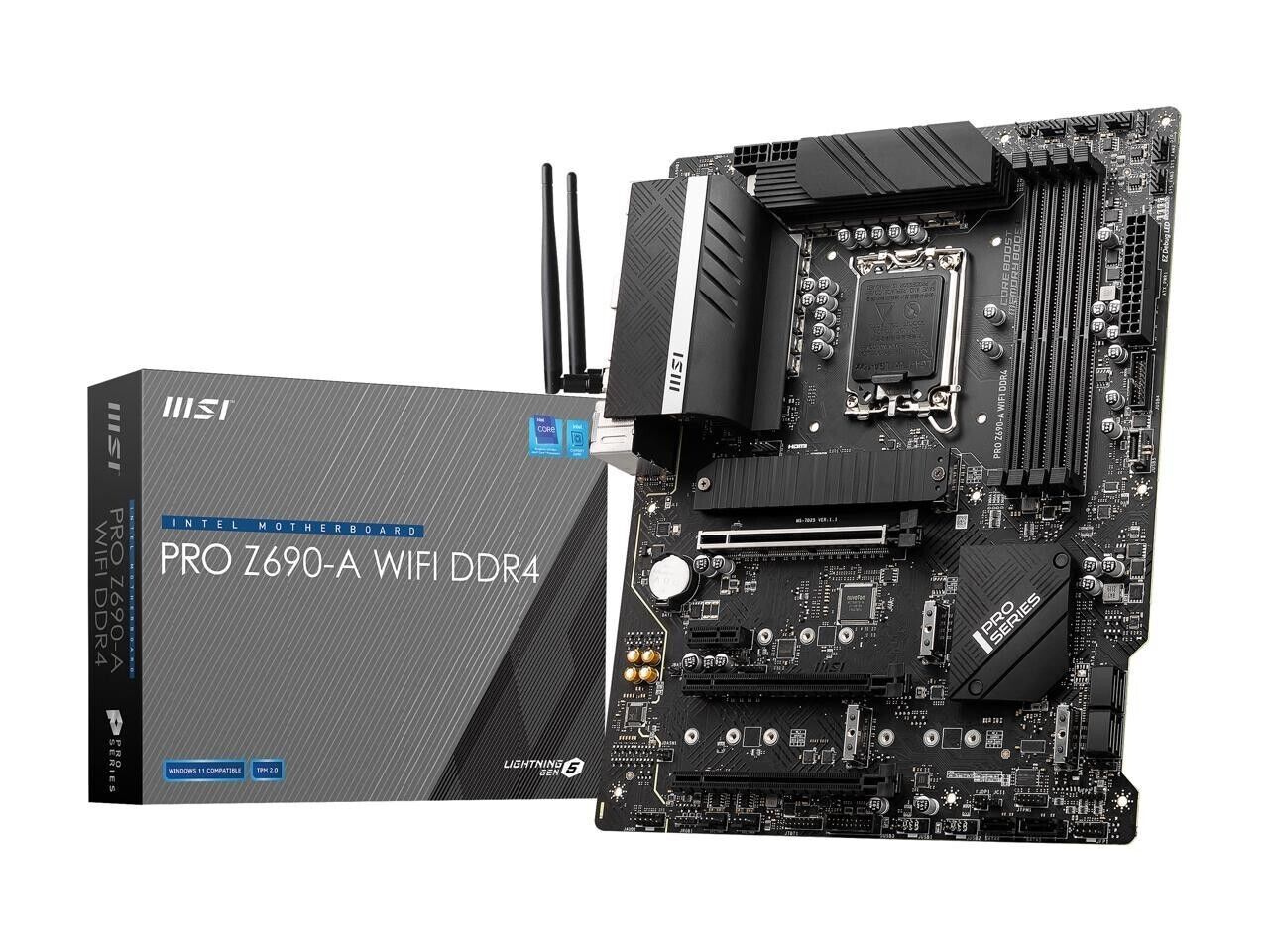 (Factory Refurbished) MSI PRO Z690-A WIFI DDR4 LGA 1700 Intel ATX Motherboard