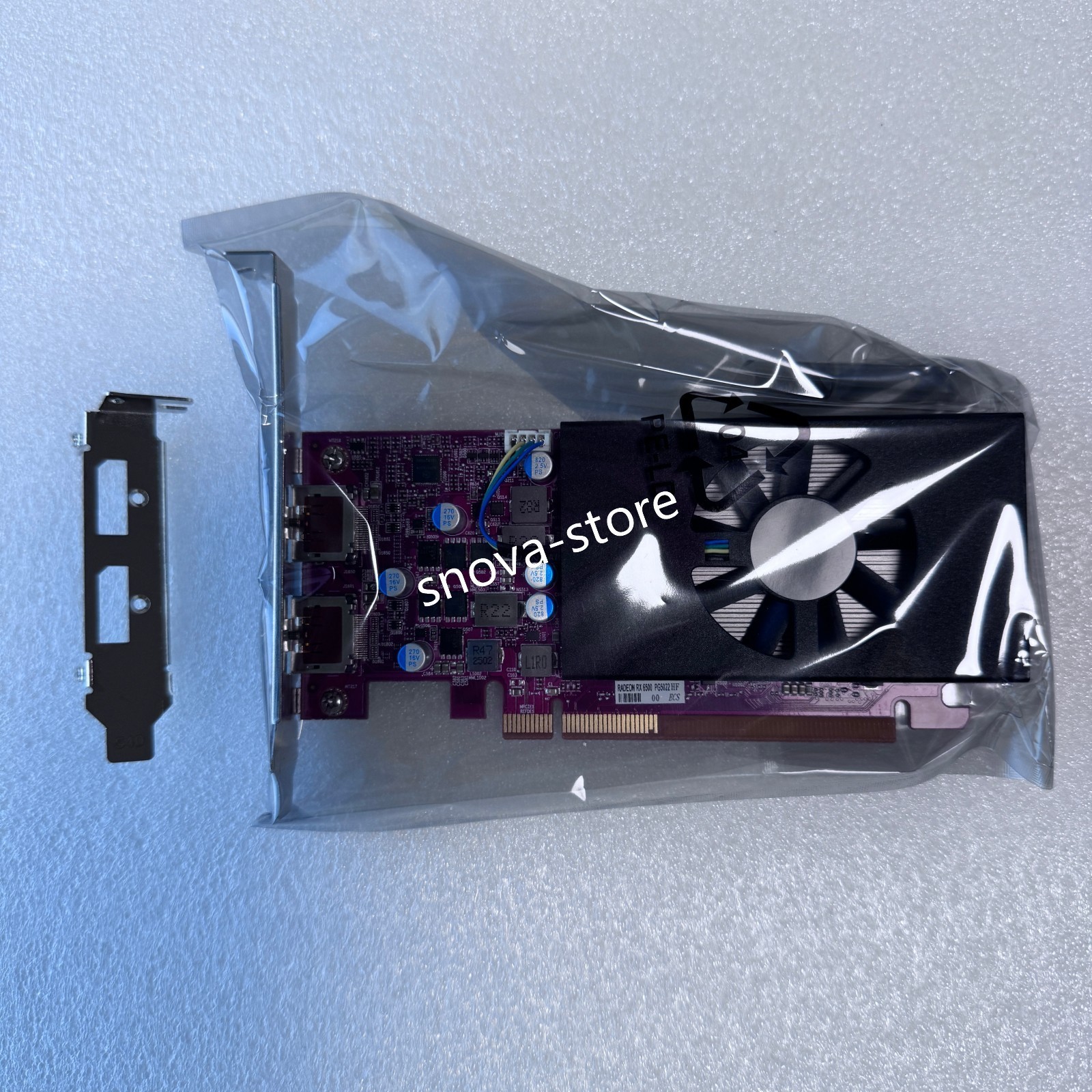 DELL AMD RX 6500 Low Profile 4gb GDDR6 SFF Regular profile Brackets included DELL AMD RX 6500 Low Profile 4gb GDDR6 SFF Regular profile Brackets included