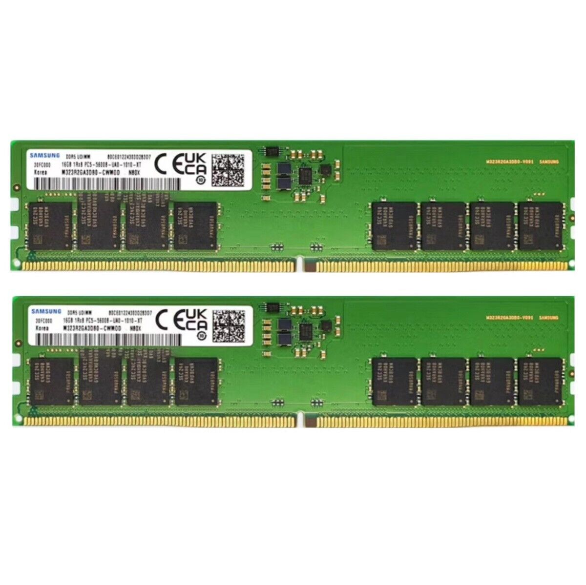 Samsung 32GB (2X16GB) DDR5 5600MHz PC5-44800 UDIMM Memory Ram (M323R2GA3DB0-CWM)