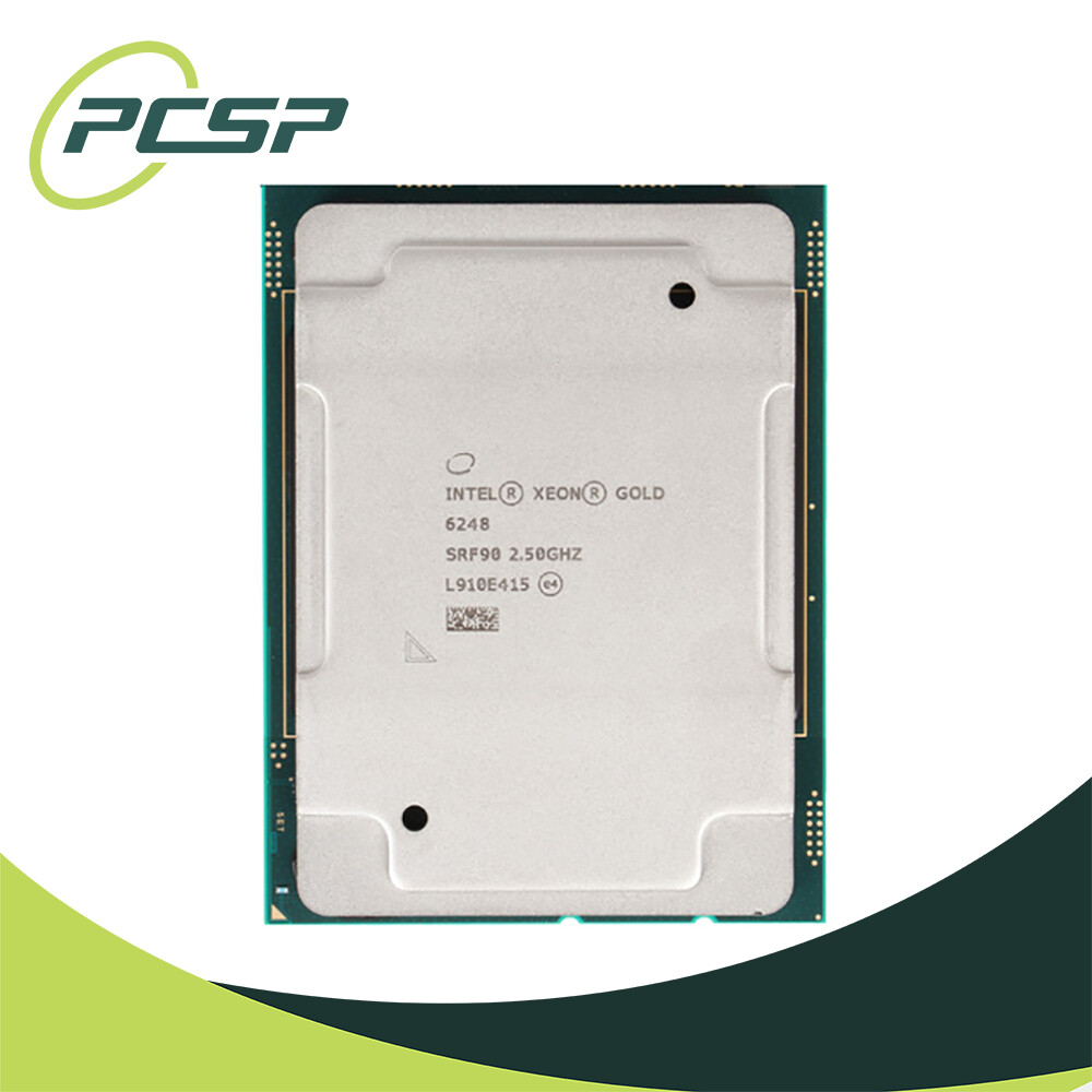 Intel Xeon Gold 6248 SRF90 2.50GHz 27.5MB 20-Core LGA3647 CPU Processor Intel Xeon Gold 6248 SRF90 2.50GHz 27.5MB 20-Core LGA3647 CPU Processor