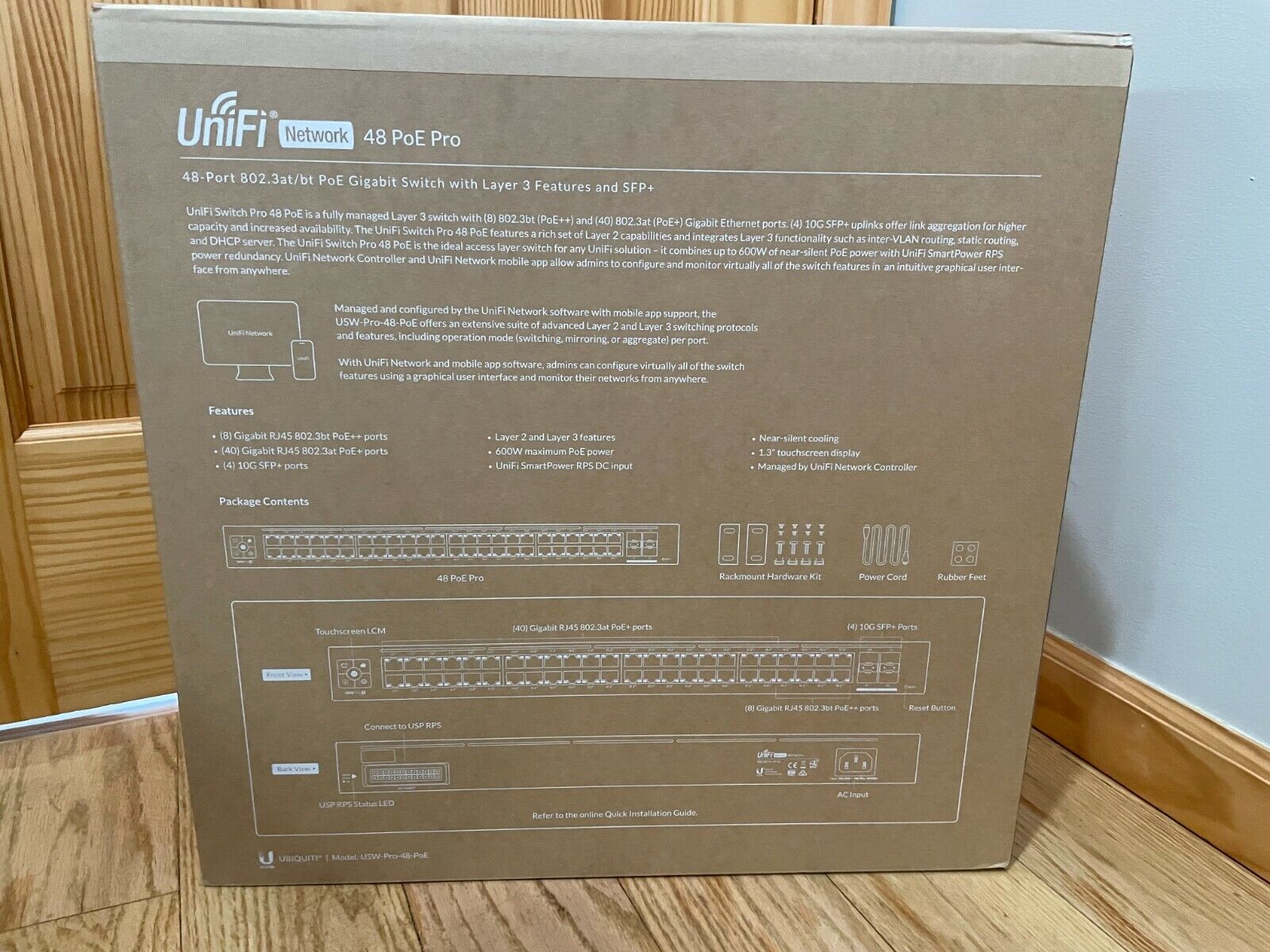 Brand New Ubiquiti Networks (USW-PRO-48-POE) 48 Port Switch - UPS Next Day Air