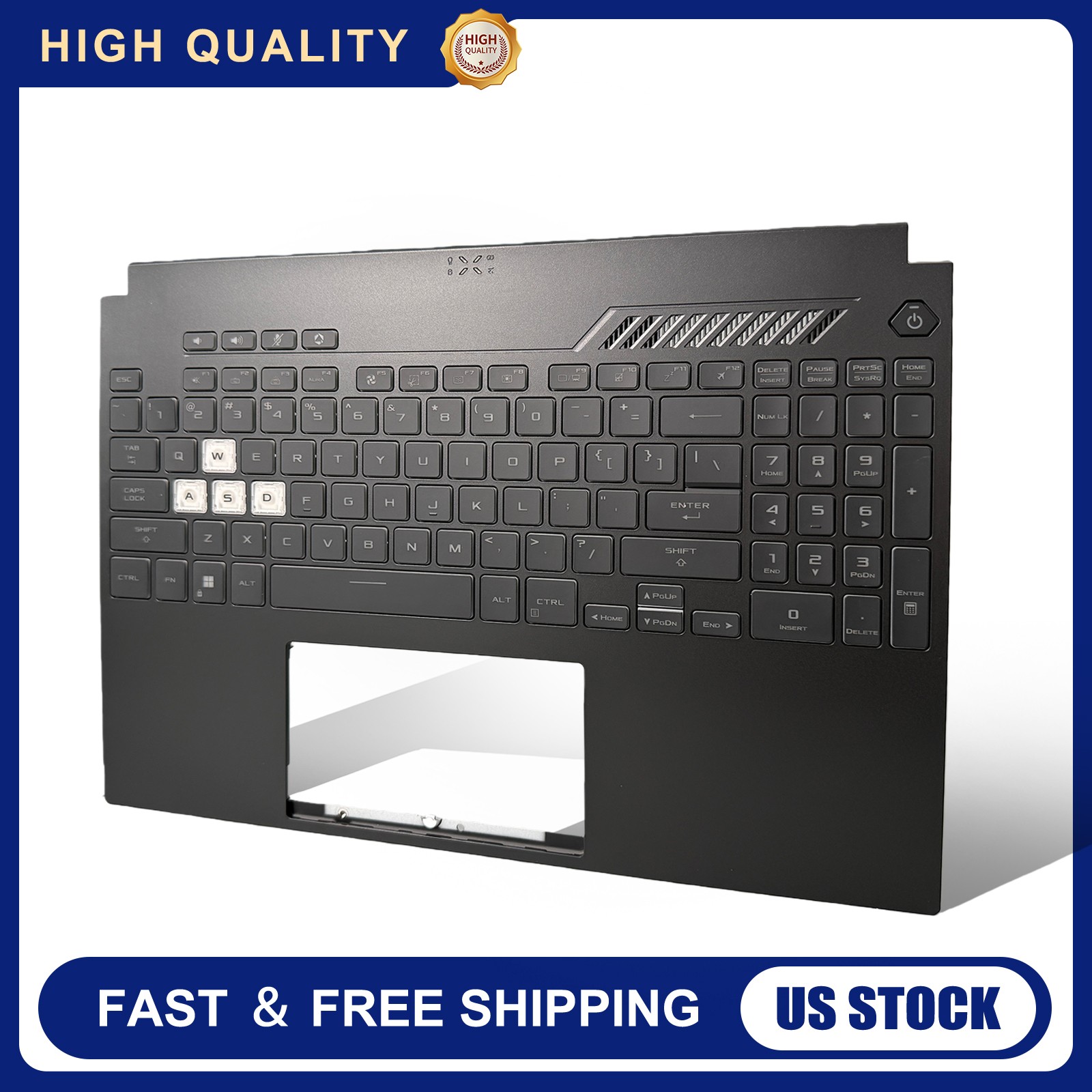 New Backlit Keyboard Palmrest for ASUS TUF Gaming FX507 FA507 FX507Z A15 F15 New Backlit Keyboard Palmrest for ASUS TUF Gaming FX507 FA507 FX507Z A15 F15