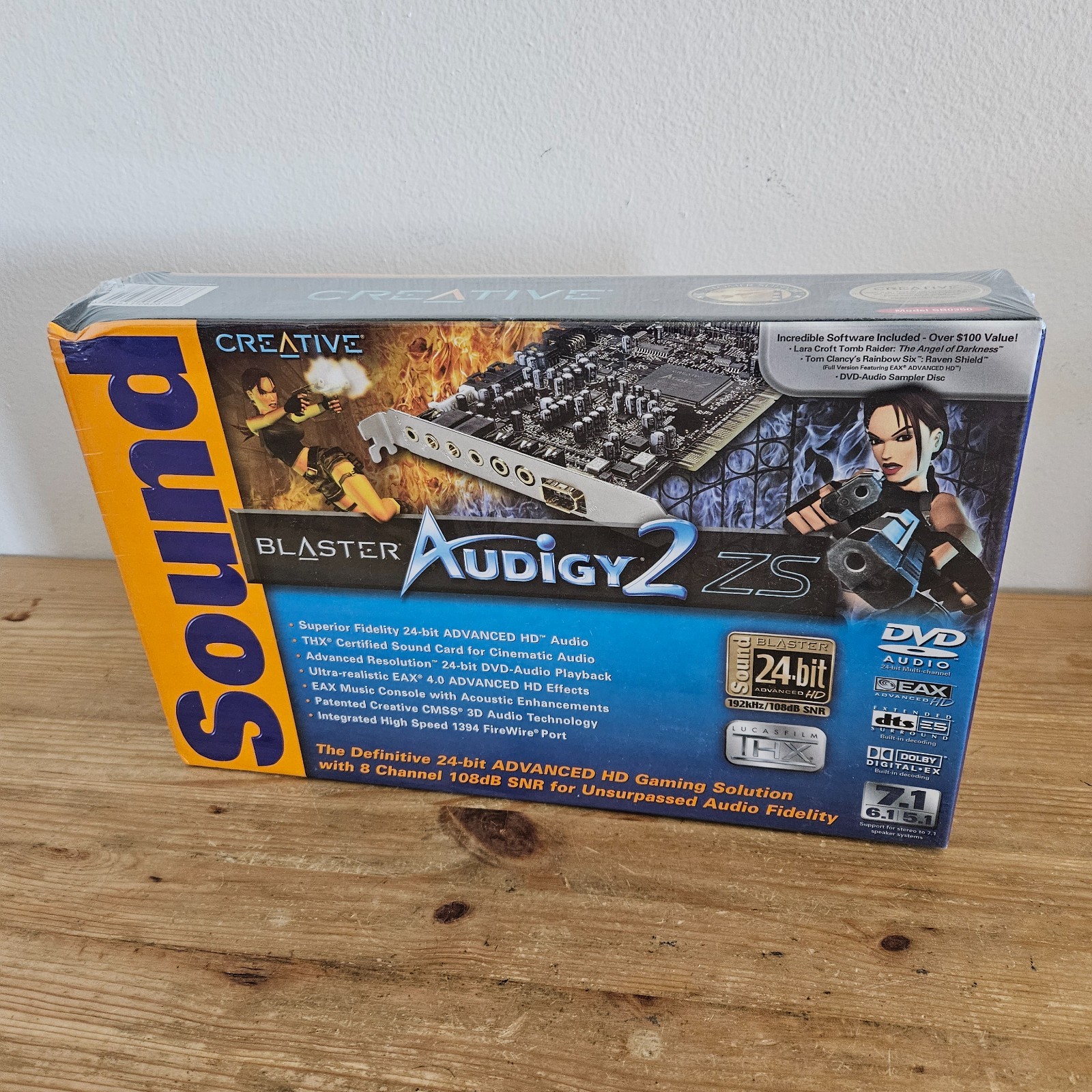Creative Sound Blaster Audigy 2 ZS PCI Card 24 bit THX 7.1 Brand New Sealed Creative Sound Blaster Audigy 2 ZS PCI Card 24 bit THX 7.1 Brand New Sealed