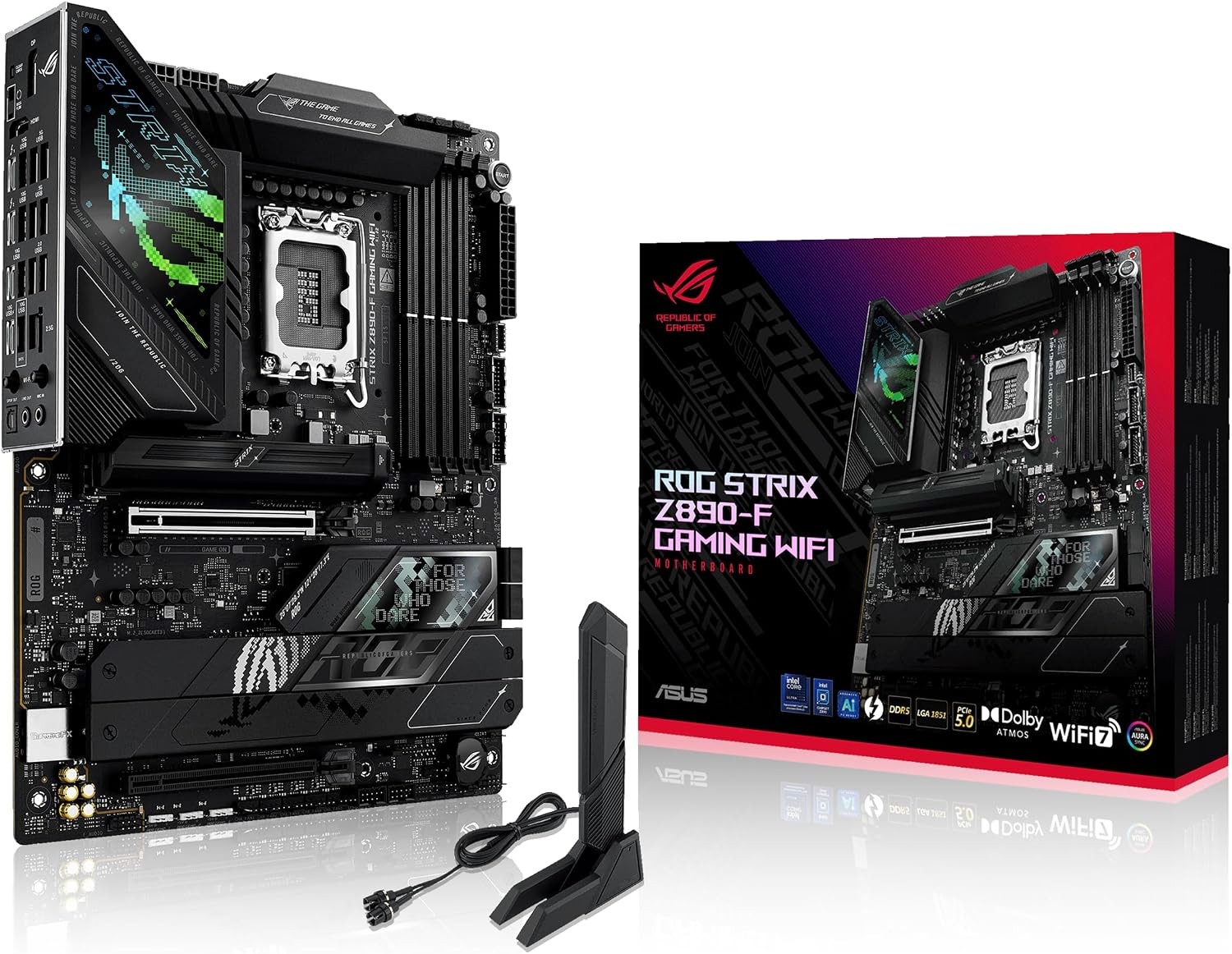 ASUS ROG Strix Z890-F Gaming WiFi LGA1851 DDR5 ATX Wi-Fi 7 Motherboard ASUS ROG Strix Z890-F Gaming WiFi LGA1851 DDR5 ATX Wi-Fi 7 Motherboard