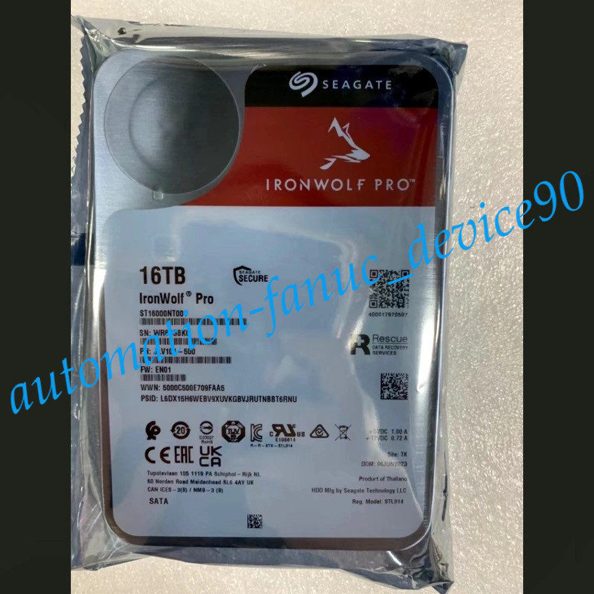 New Seagate IronWolf Pro ST16000NT001 16TB 7200RPM 256MB 6Gb/s SATA 3.5 New Seagate IronWolf Pro ST16000NT001 16TB 7200RPM 256MB 6Gb/s SATA 3.5