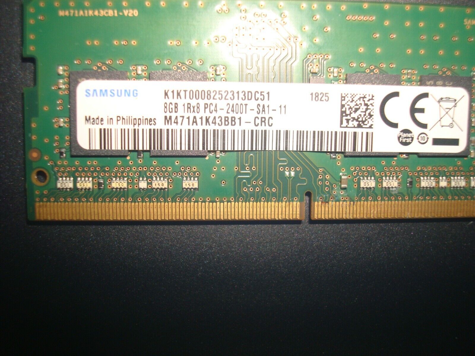 Samsung M471A1K43BB1-CRC RAM HP 15-CC Series 8GB 2400 Memory