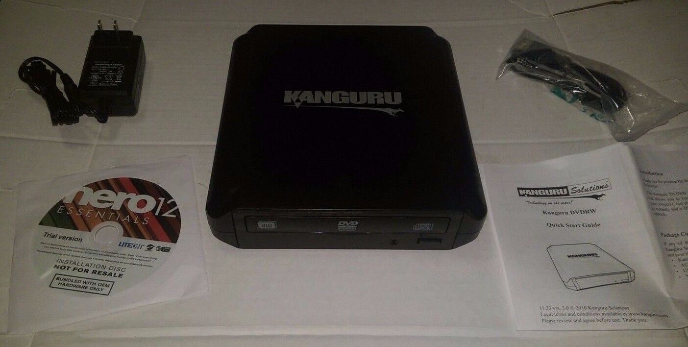 Kanguru Solutions mdl U2-DVDRW-24X Dual-Format DVD Burners. Brand New