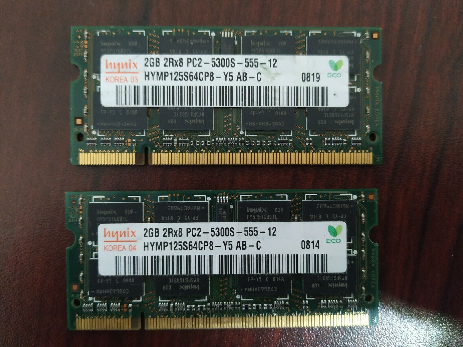 4GB (2x2GB) PC2-5300s DDR2-667MHz Laptop Memory SODIMM Intel 200pin US Tested