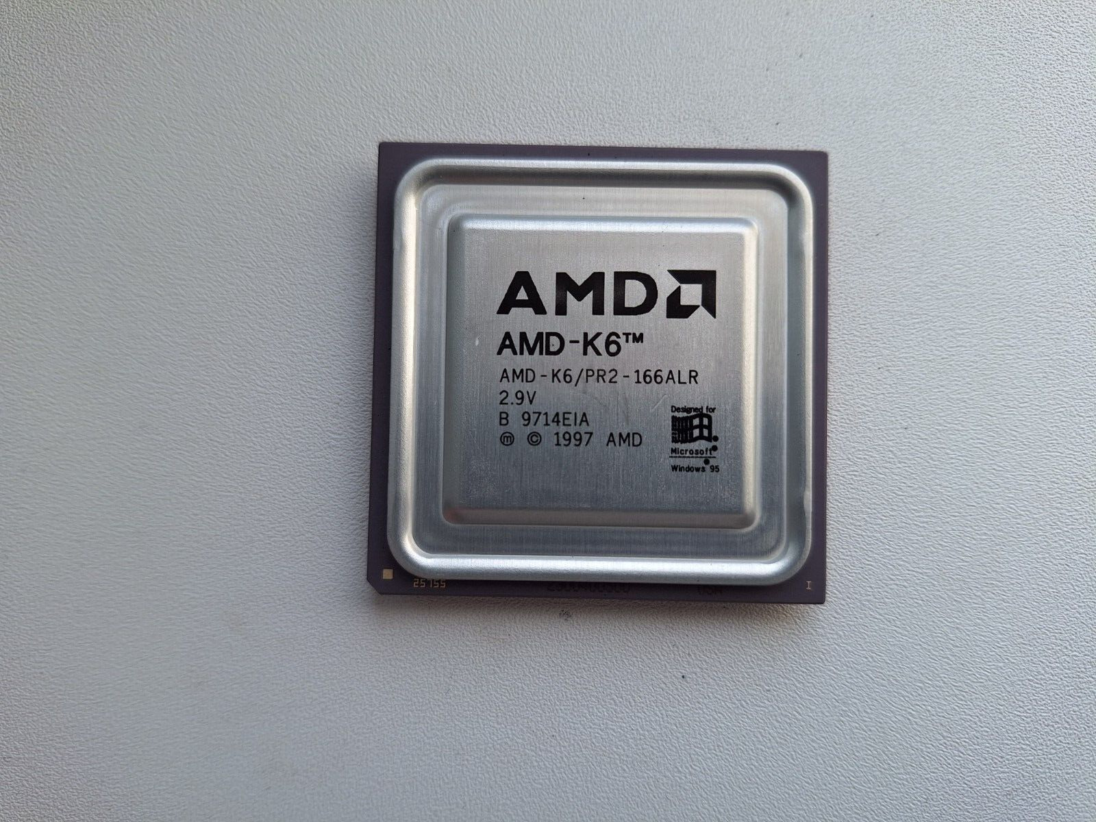 AMD K6/PR2 166ALR AMD-K6-166ALR very rare PR2 Vintage CPU GOLD