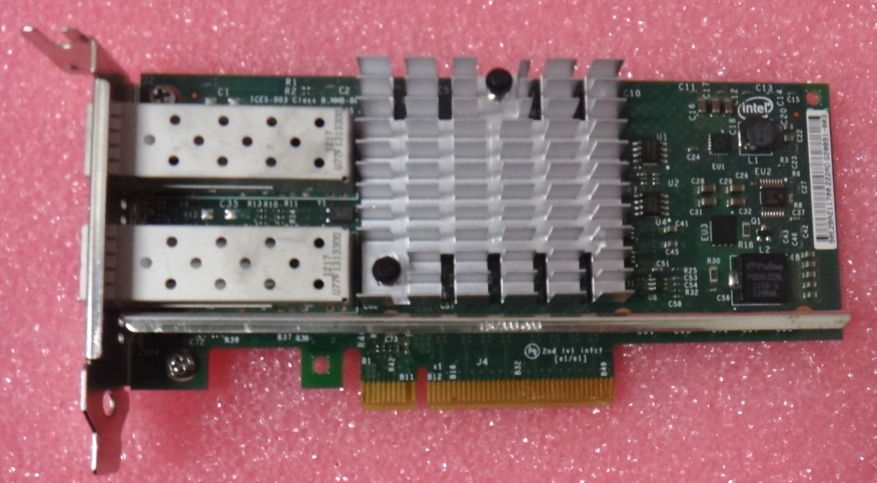 Genuine Dell Intel X520-DA2 Dual Port 10Gb SFP+ PCIe Network Adapter NIC 0XNPKX Genuine Dell Intel X520-DA2 Dual Port 10Gb SFP+ PCIe Network Adapter NIC 0XNPKX