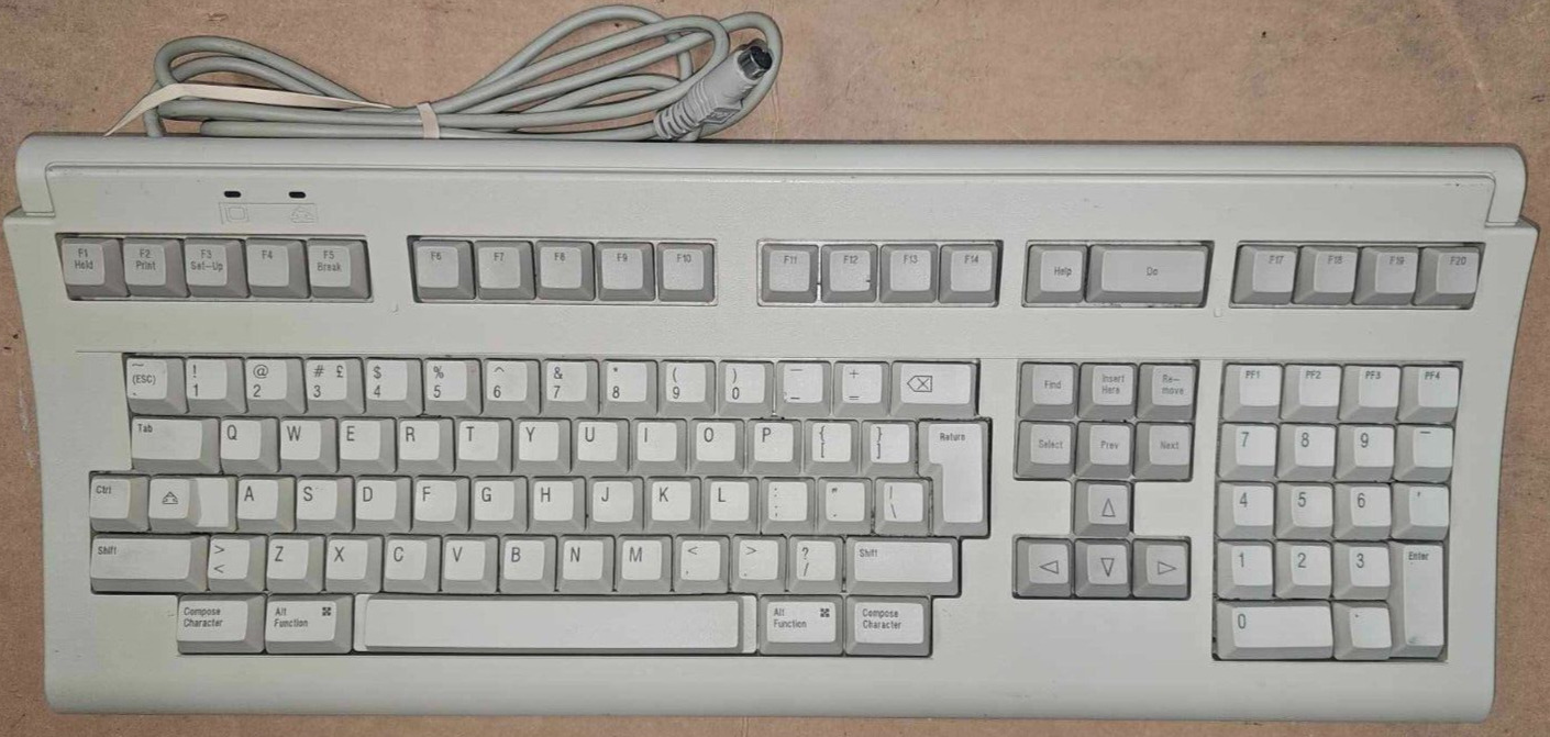 Vintage Digital DEC LK411-AA 108-Key Terminal Keyboard VT510 VT520 Tested, Works