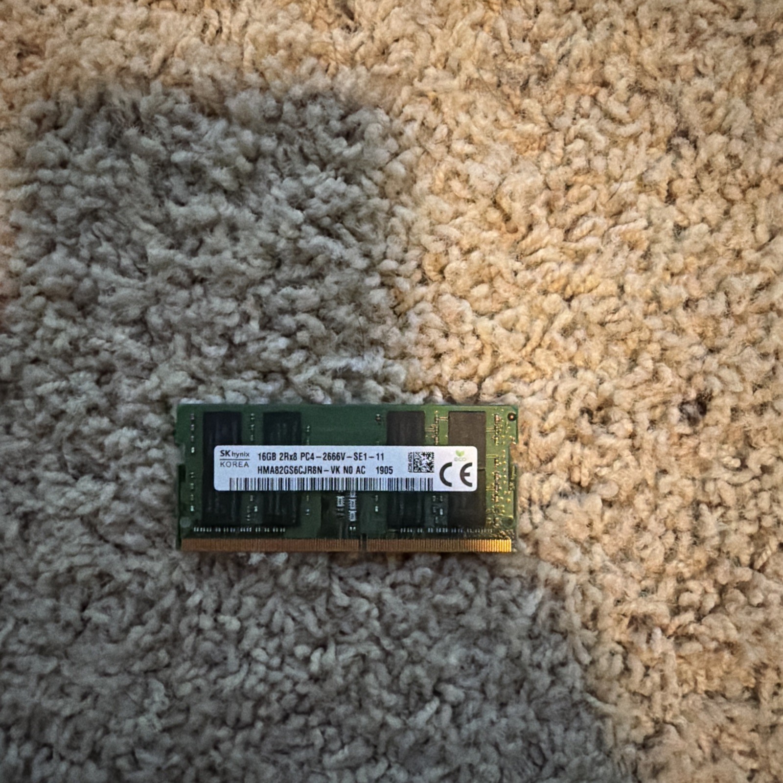 SK HYNIX 16GB DDR4 PC4-2400T HMA82GS6AFR8N-UH SODIMM LAPTOP MEMORY