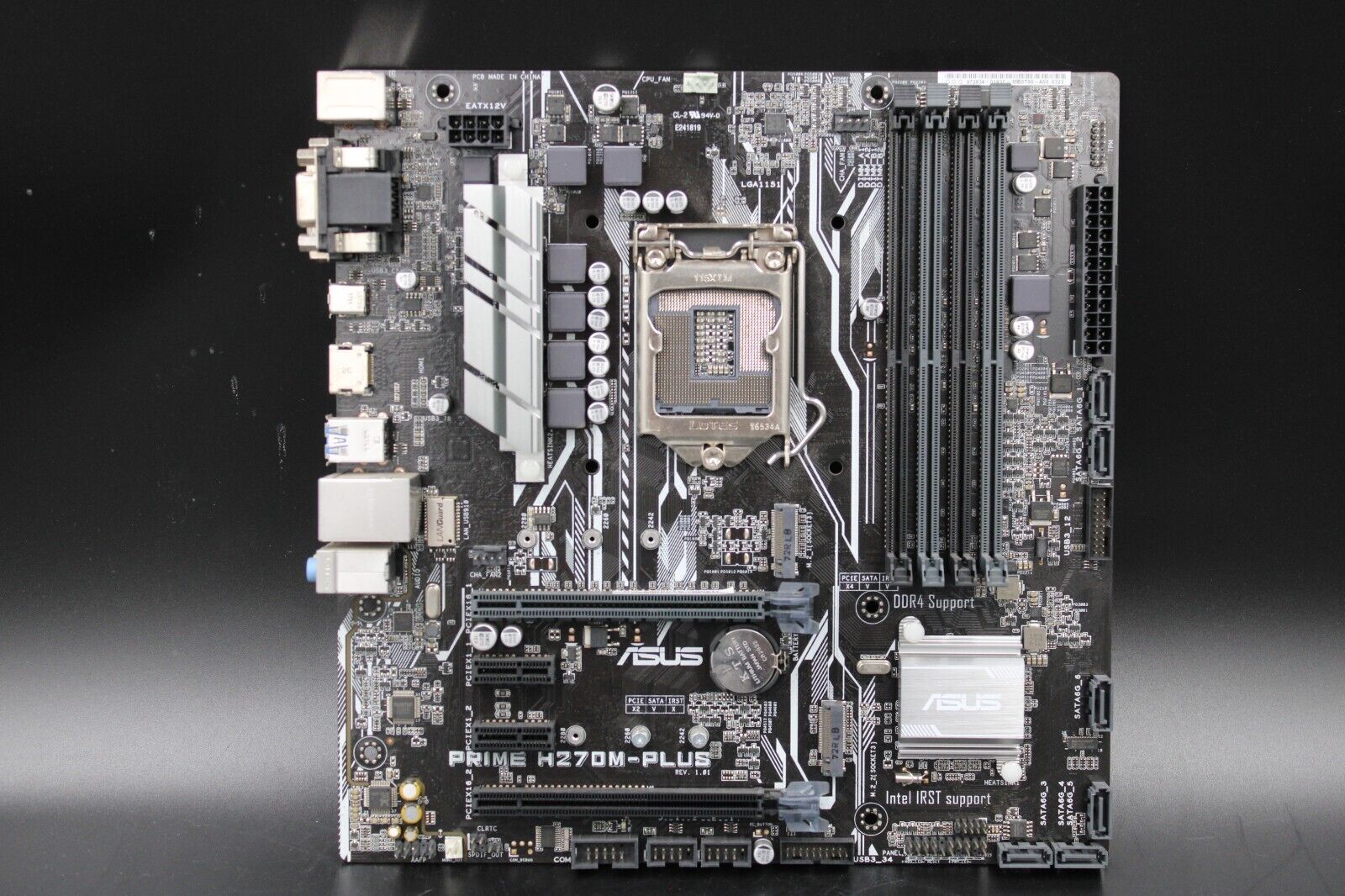 Asus Prime H270M-Plus LGA 1151 Micro-ATX DDR4 Desktop Motherboard No I/O Shield