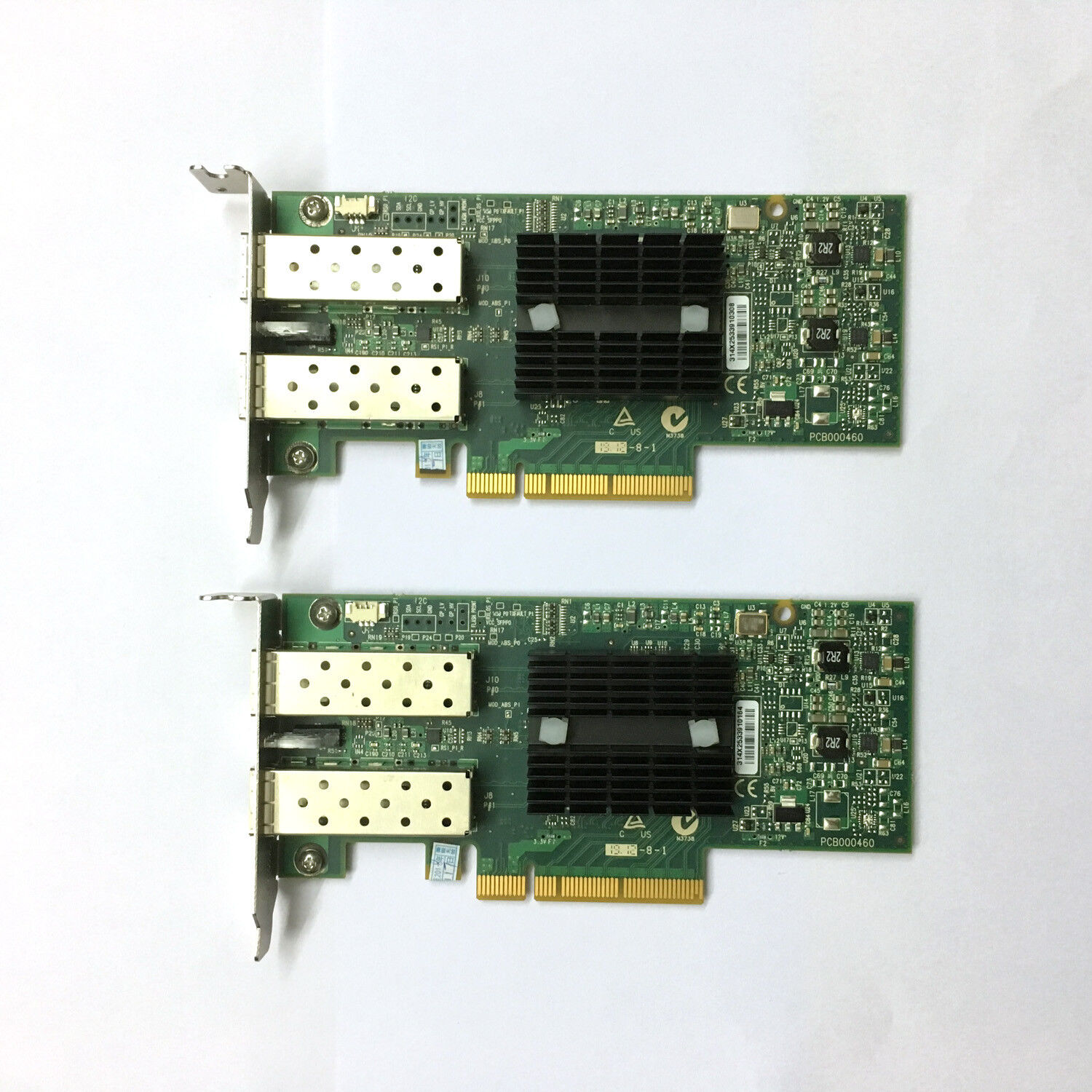 2pc IBM 00D9692 MCX312A-XCBT MELLANOX CONNECTX-3 DUAL PORT GIGABIT ETHERNET CARD