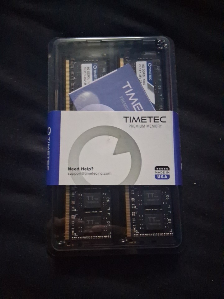 Timetec 2X8Gb (16GB Kit) DDR3L DDR3 1600Mhz (DDR3L-1600) Desktop RAM Timetec 2X8Gb (16GB Kit) DDR3L DDR3 1600Mhz (DDR3L-1600) Desktop RAM