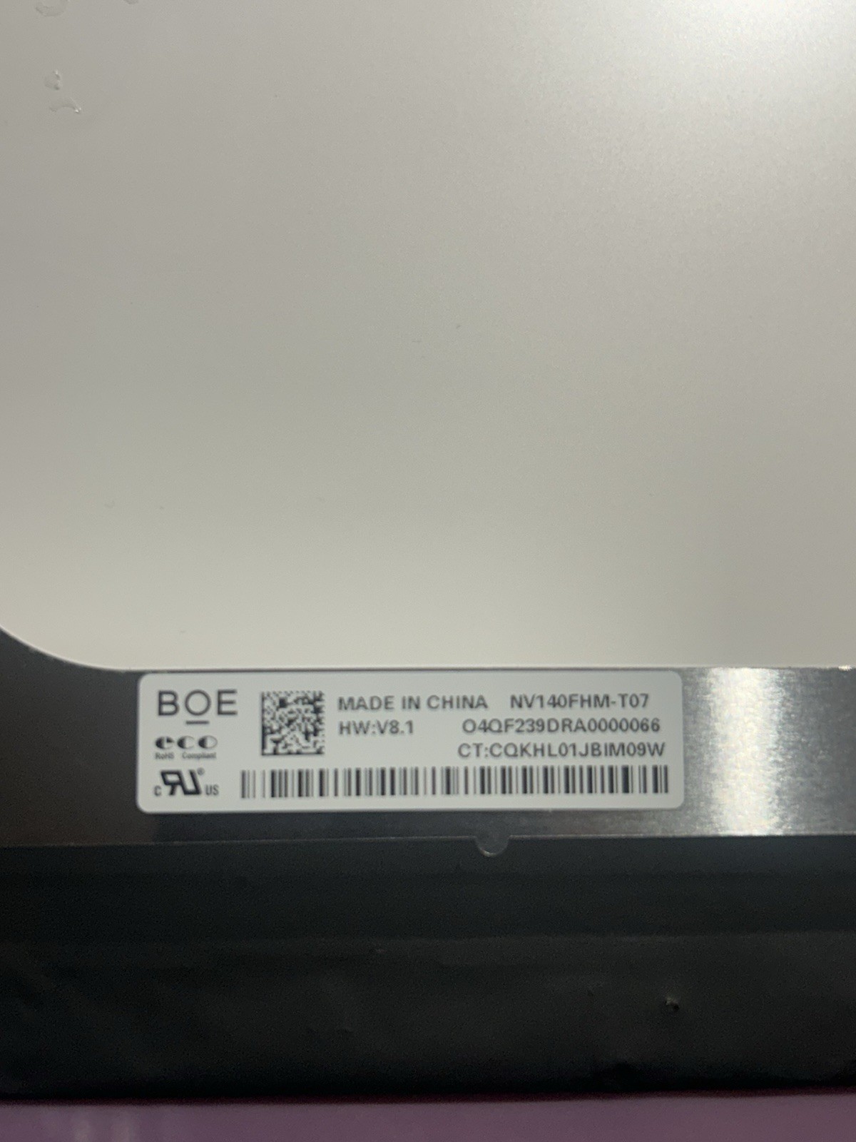 BOE NV140FHM-T07 Touch LCD 14 BOE NV140FHM-T07 Touch LCD 14