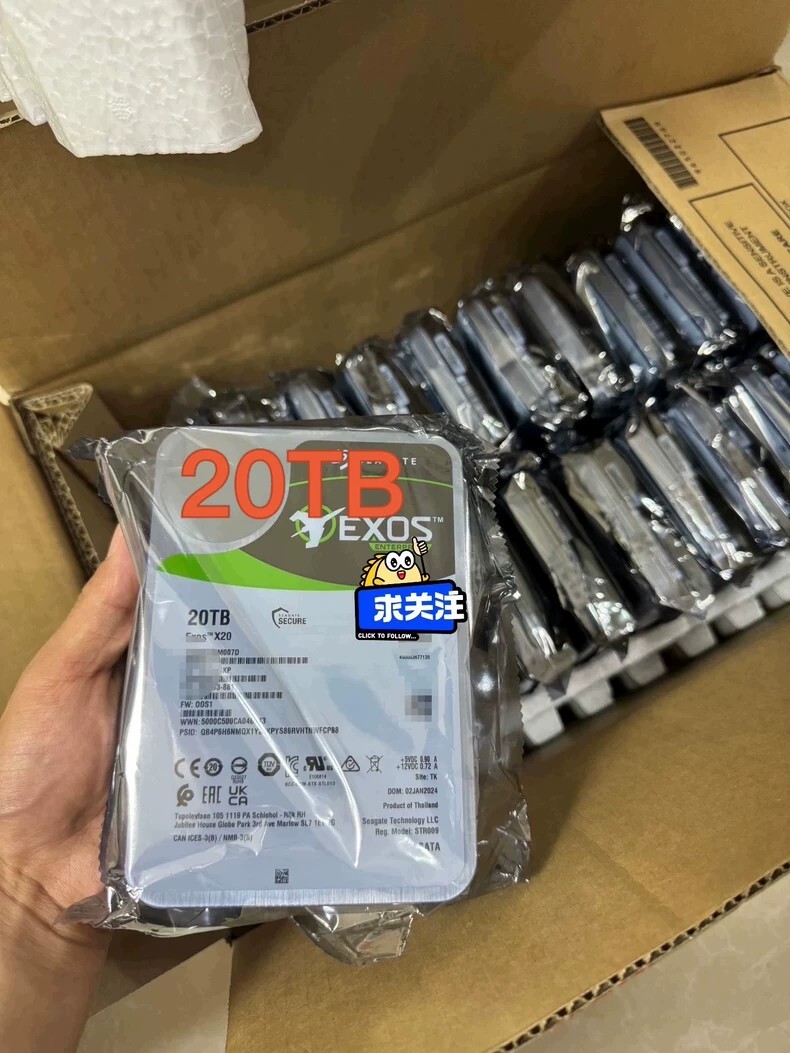 Seagate Exos X20 7200RPM, 3.5 Seagate Exos X20 7200RPM, 3.5