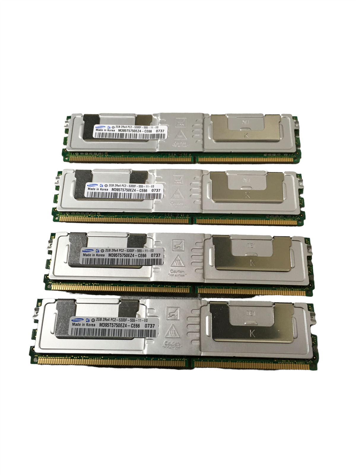 Samsung 8GB 4X 2GB DDR2 PC2-5300F-555 DIMM 240Pin 667MHz  M395T5750EZ4-CE66