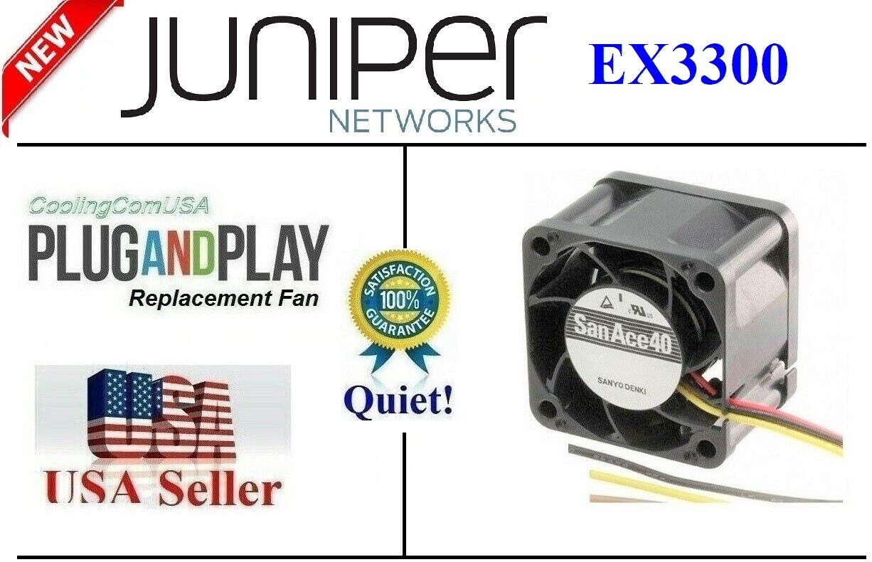 1x Quiet Replacement Fan for Juniper Networks EX3300 Series