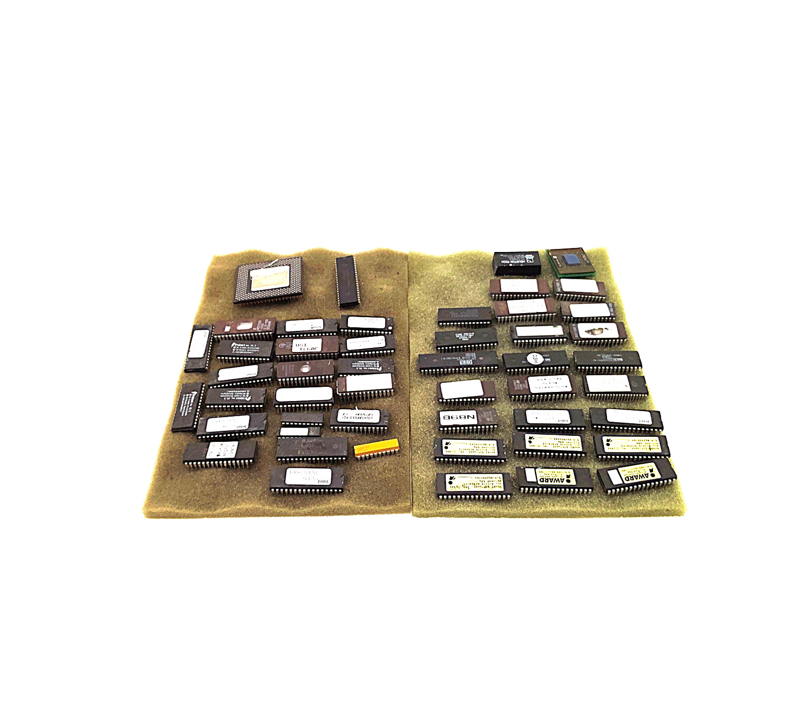 49 Vintage CMOS Chip Lot - 80s PCs, CPUs + Houston Tech Chip ✨ Parts Only