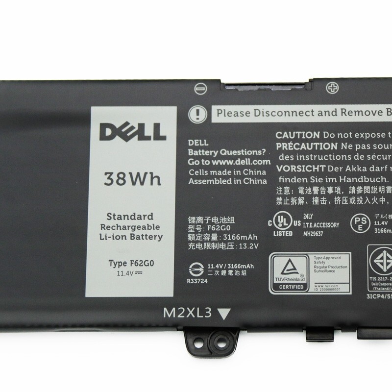 OEM 38Wh F62G0 Battery for Dell Inspiron 13 5370 7000 7370 7380 7386 7373 P83G OEM 38Wh F62G0 Battery for Dell Inspiron 13 5370 7000 7370 7380 7386 7373 P83G