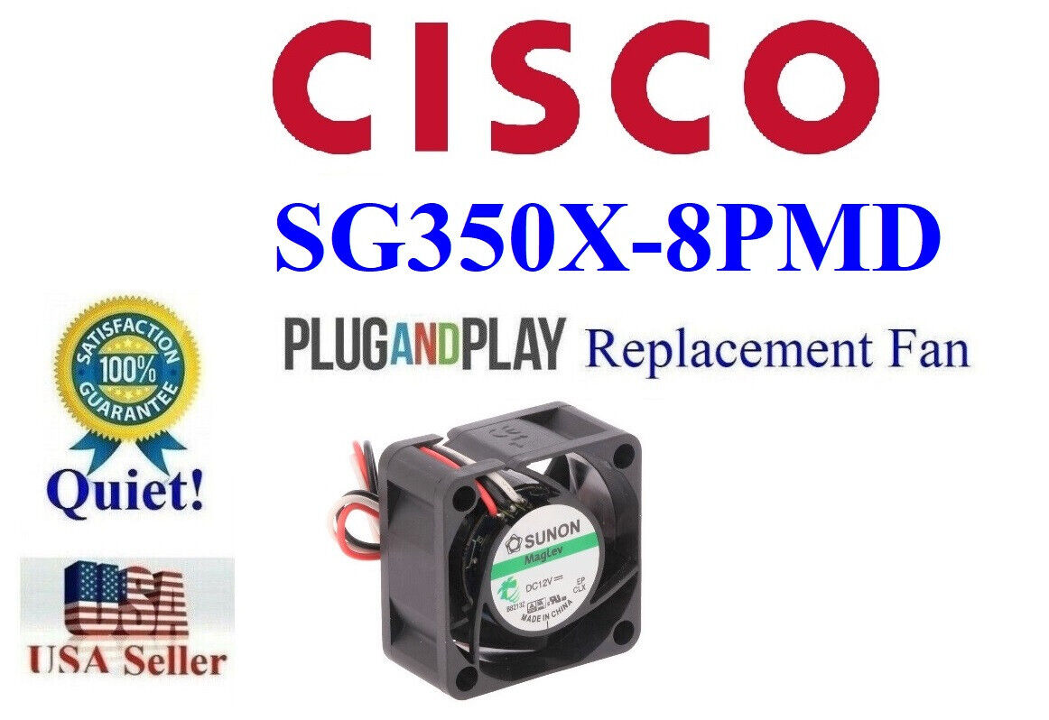 1x Plug-and-Play QUIET replacement fan for Cisco SG350X-8PMD