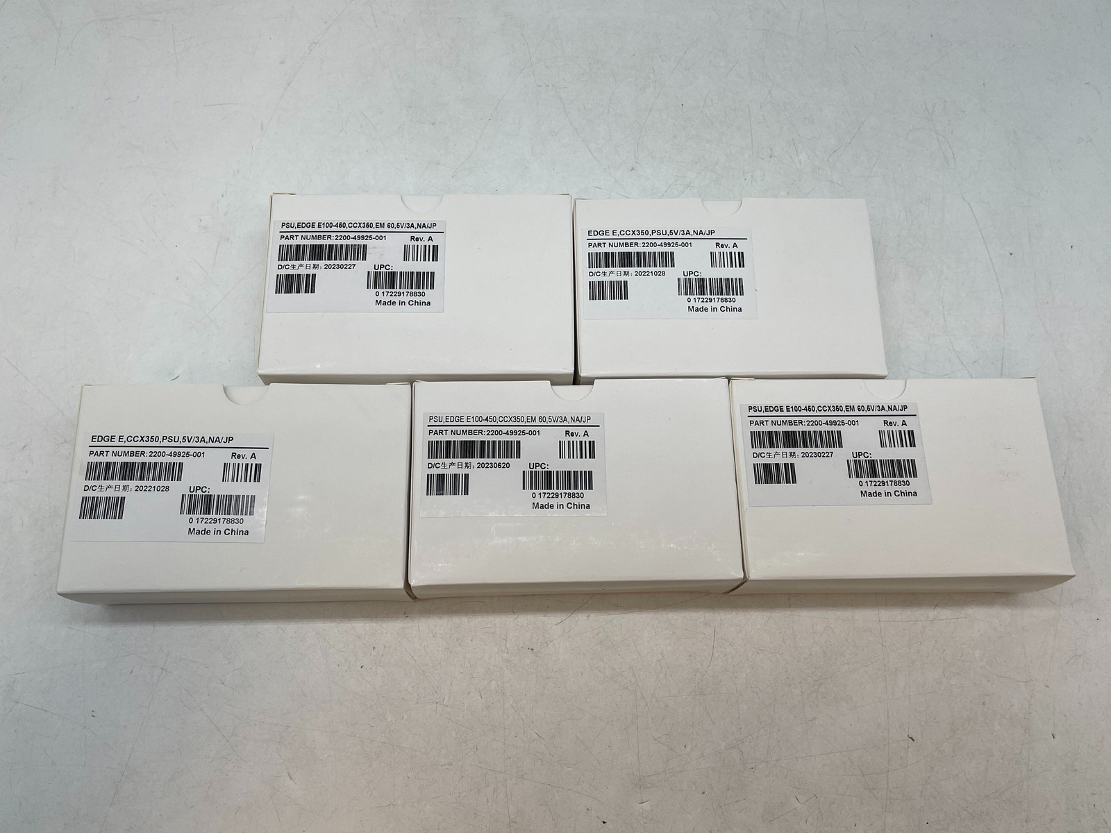 NEW Lot of 5 Poly Edge E Series Power Supply 2200-49925-001 CCX350 PSU FREE S/H NEW Lot of 5 Poly Edge E Series Power Supply 2200-49925-001 CCX350 PSU FREE S/H