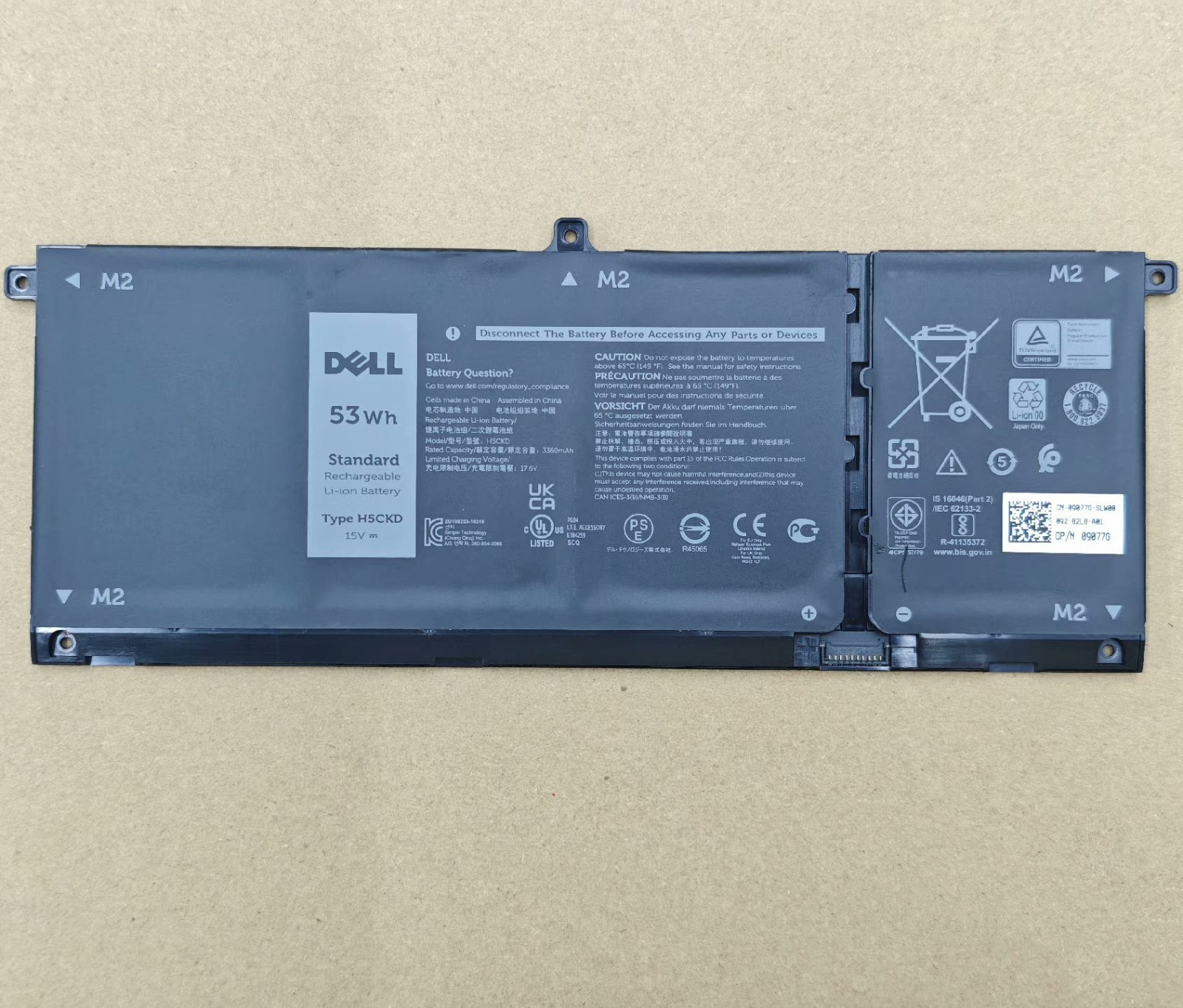 53Wh H5CKD Genuine Battery Dell Latitude 3410 3510 Inspiron 5508 5509 7306 7500 53Wh H5CKD Genuine Battery Dell Latitude 3410 3510 Inspiron 5508 5509 7306 7500