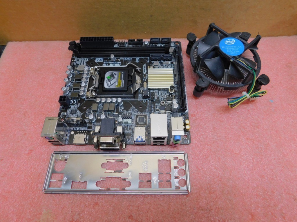 ASUS H110i Plus Mini ITX Motherboard -- LGA1151 - DDR4 - HDMI - I/O Shield & Fan ASUS H110i Plus Mini ITX Motherboard -- LGA1151 - DDR4 - HDMI - I/O Shield & Fan