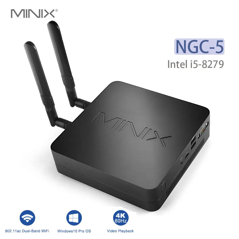 MINIX NGC-5 Intel Core i5-8259U Gaming Mini Pc 8GB DDR4 RAM 256GB SSD Windows 10