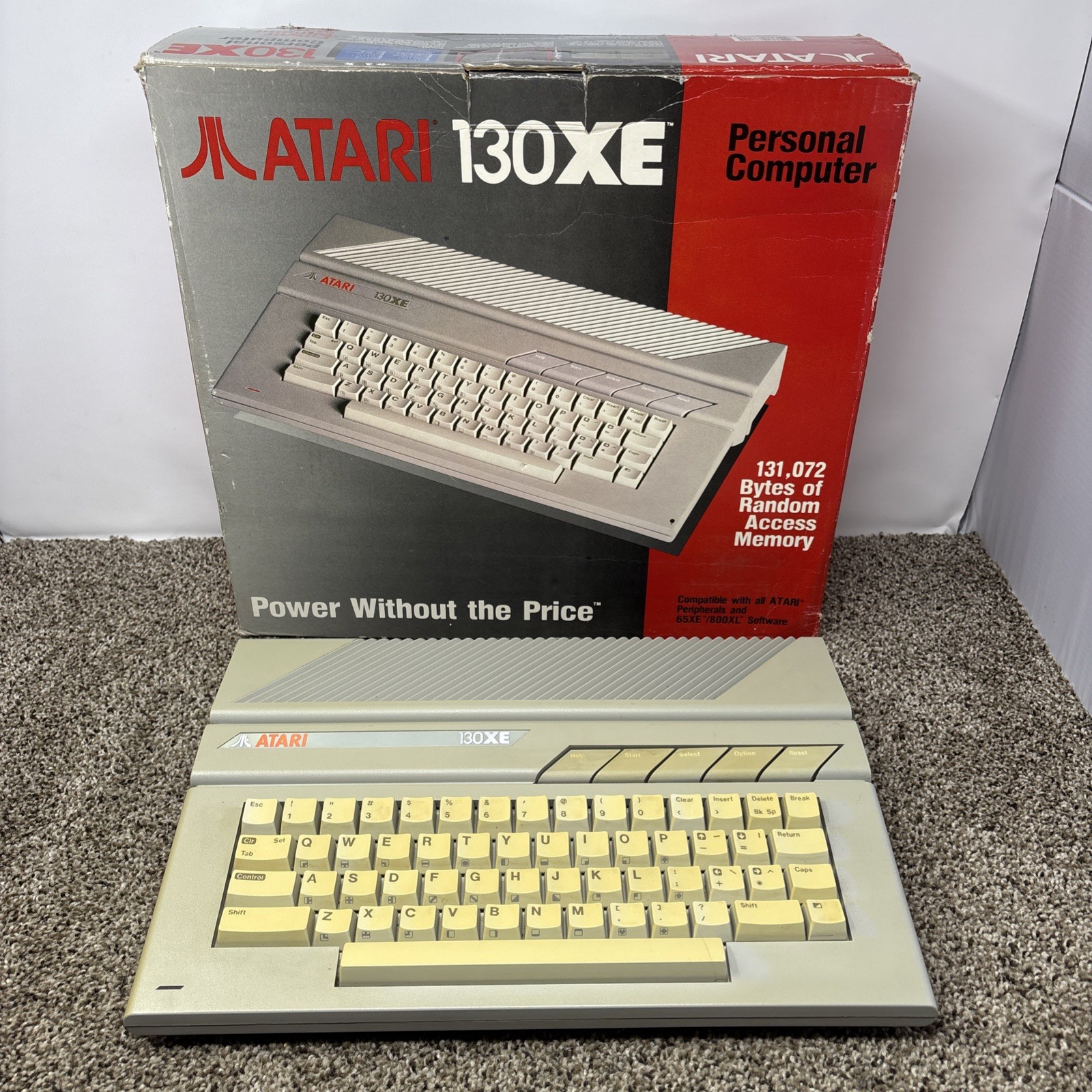 Vintage Atari 130XE Computer FOR PARTS OR REPAIR BAD RAM IN BOX Vintage Atari 130XE Computer FOR PARTS OR REPAIR BAD RAM IN BOX