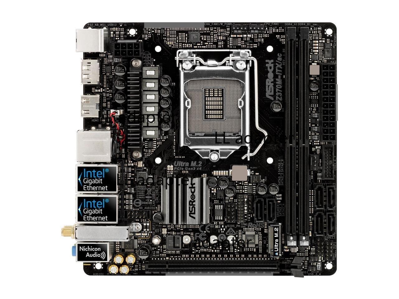 ASRock Z370M-ITX/ac LGA 1151 Intel Z370 Mini ITX Intel Motherboard ASRock Z370M-ITX/ac LGA 1151 Intel Z370 Mini ITX Intel Motherboard