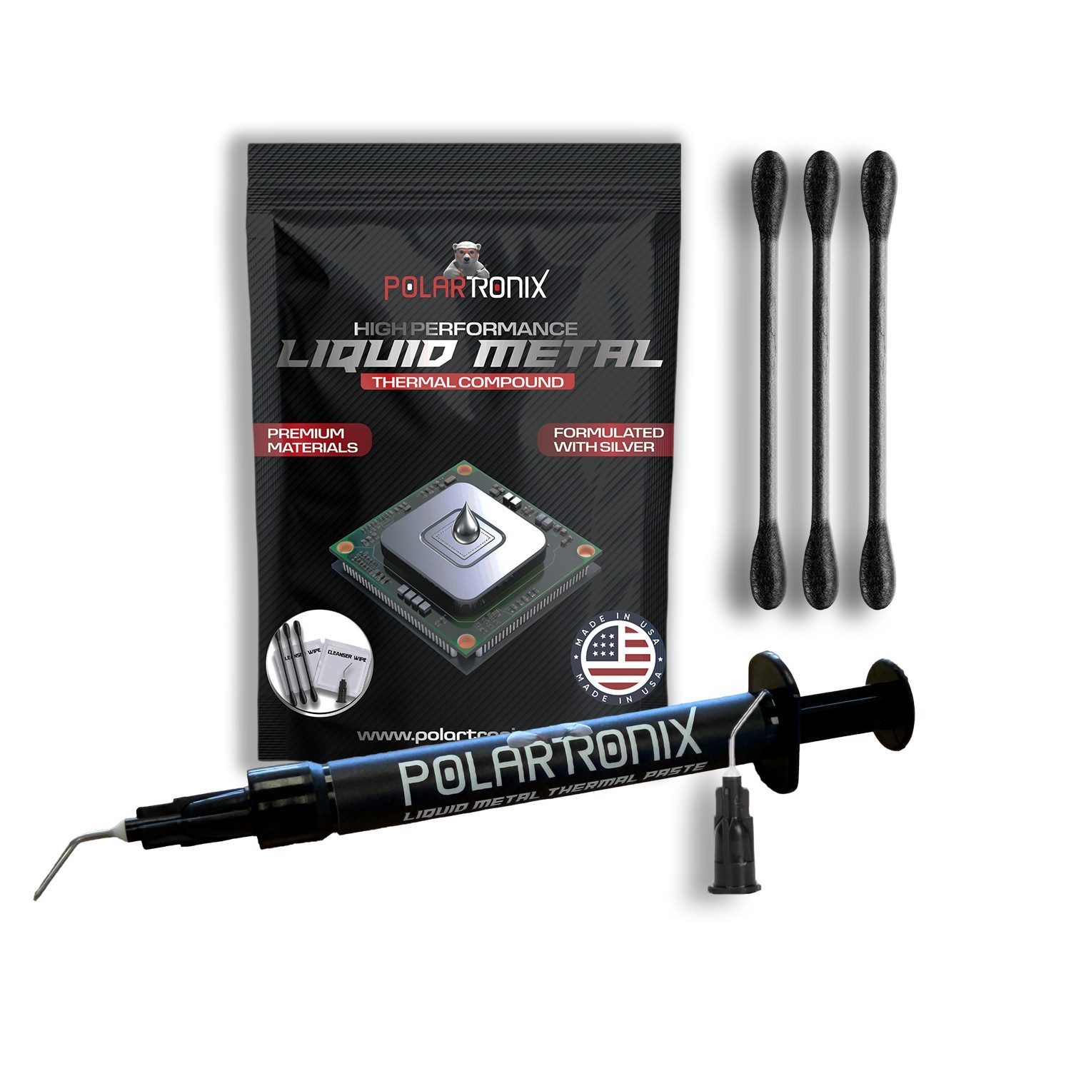 PolarTronix Liquid Metal Thermal Compound 1 gram | CPU GPU PS5 Extreme Cooling PolarTronix Liquid Metal Thermal Compound 1 gram | CPU GPU PS5 Extreme Cooling