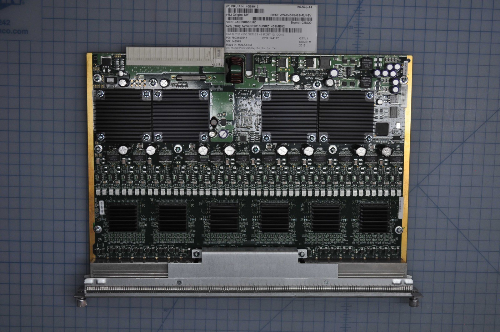 CISCO CATALYST SWITCHING MODULE 4500, POE IEEE 802.3AF GRADE A WS-X4548-GB-RJ45V CISCO CATALYST SWITCHING MODULE 4500, POE IEEE 802.3AF GRADE A WS-X4548-GB-RJ45V