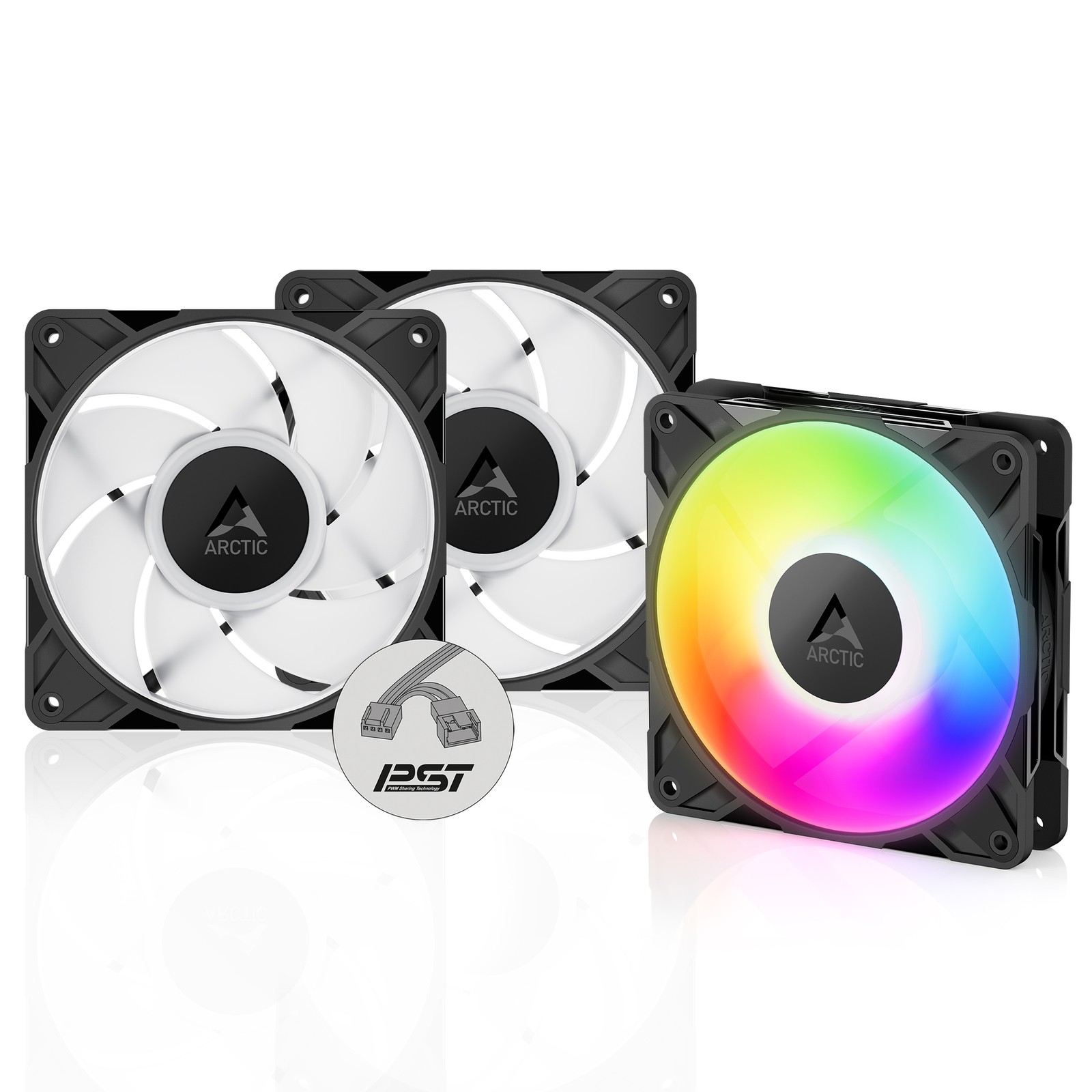 ARCTIC P12 Pro PST A-RGB (3 Pack) Fan 120 mm PWM PC Case Silent ARCTIC P12 Pro PST A-RGB (3 Pack) Fan 120 mm PWM PC Case Silent