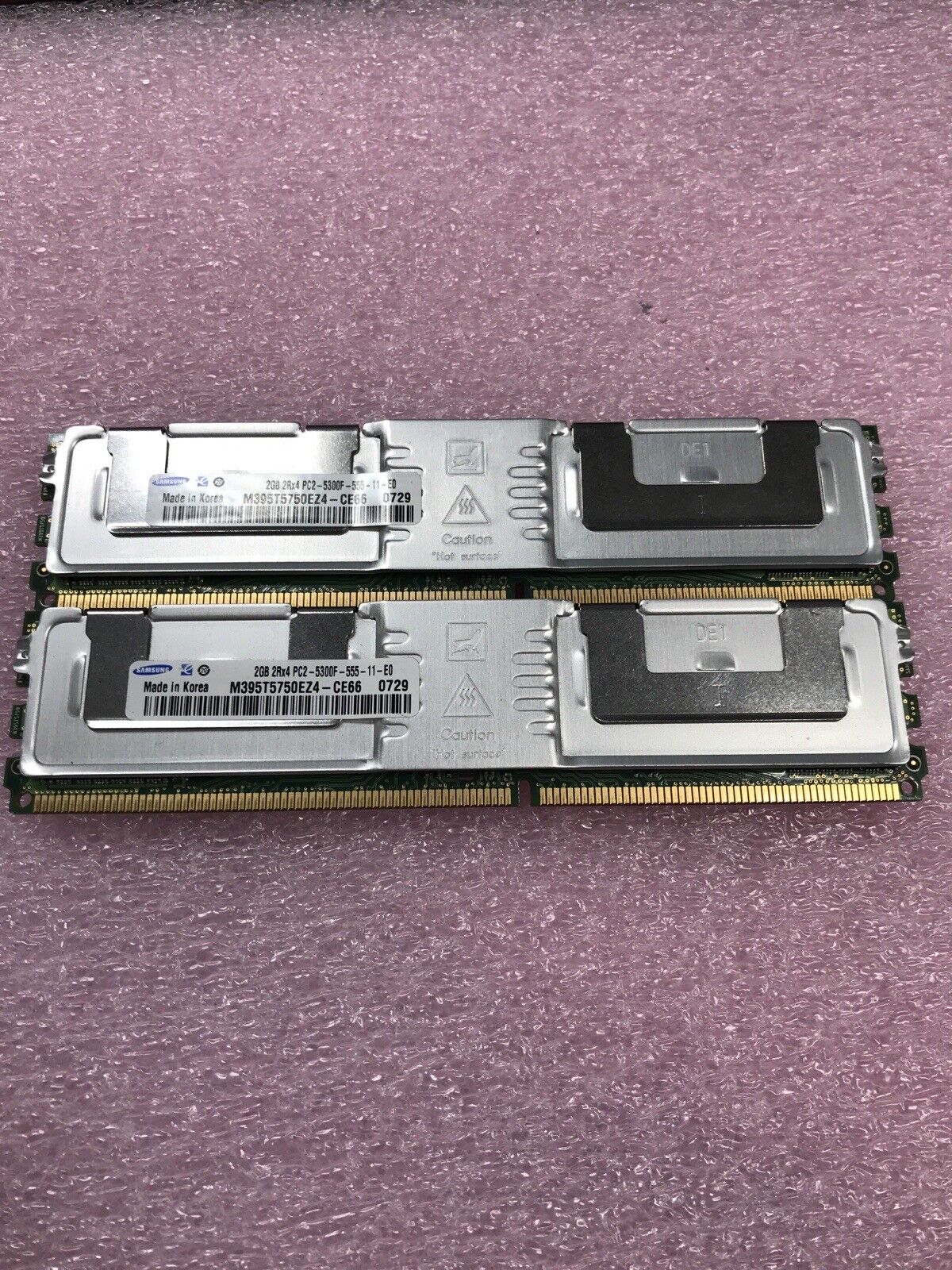 Samsung 4GB Kit 2x4GB 2Rx4 PC2-5300F-555-11-E0 Server Ram M395T5750EZ4-CE66