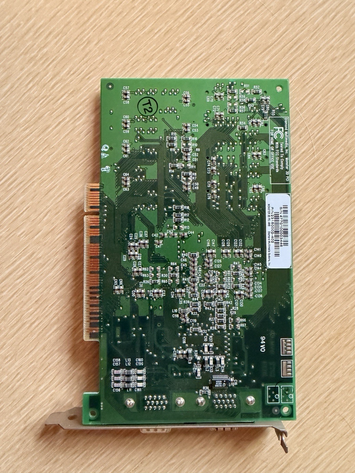 Diamond Multimedia Monster 3D 3dfx 1 4MB PCI Graphics Card 23150002-402 Diamond Multimedia Monster 3D 3dfx 1 4MB PCI Graphics Card 23150002-402