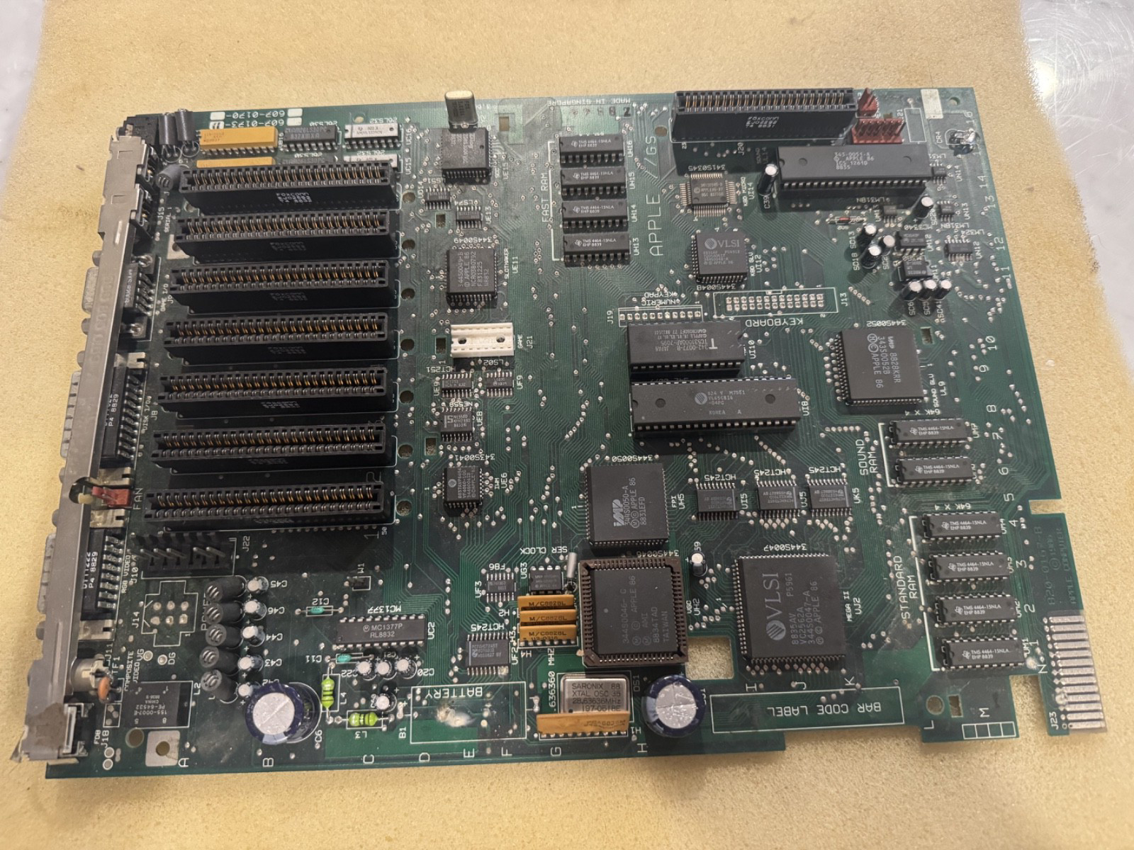 Vintage Apple II GS motherboard Vintage Apple II GS motherboard