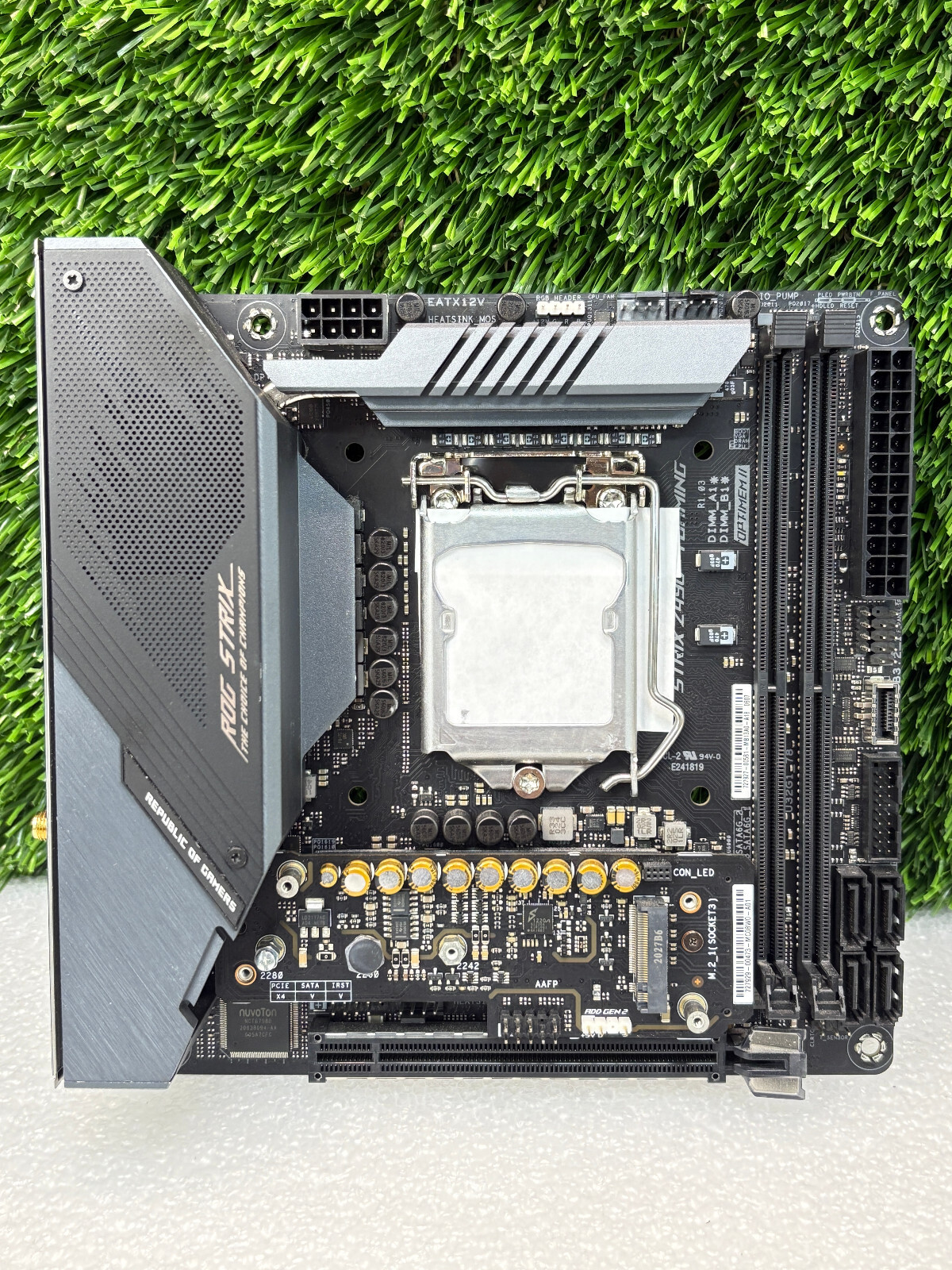 Pre Owned | ASUS ROG Strix Z490-I GAMING LGA1200 Mini-ITX Z490 Intel Motherboard Pre Owned | ASUS ROG Strix Z490-I GAMING LGA1200 Mini-ITX Z490 Intel Motherboard