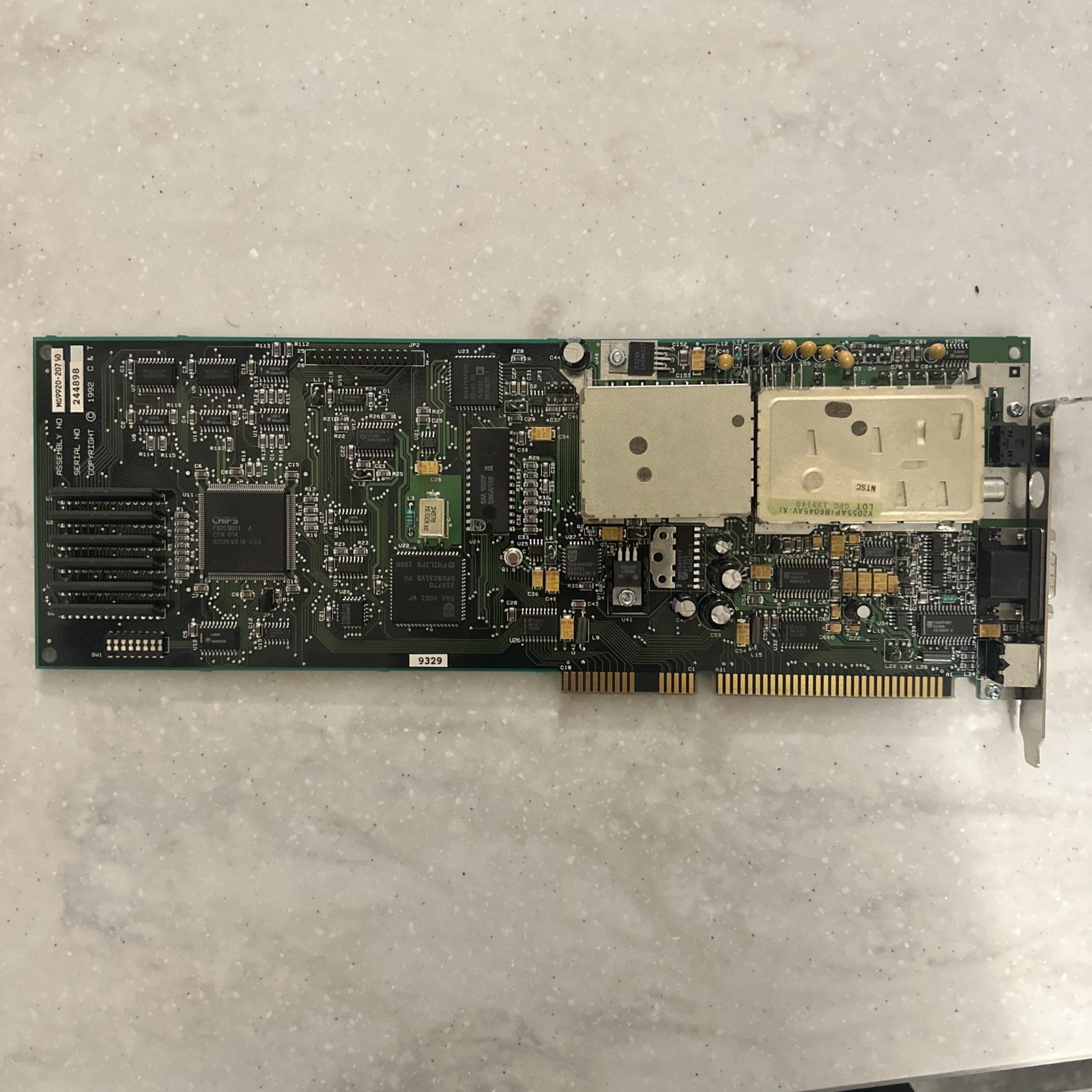 Vintage Telecom Voice Fax Modem ISA Card M09920-20750 1992 PBX IVR Board Vintage Telecom Voice Fax Modem ISA Card M09920-20750 1992 PBX IVR Board