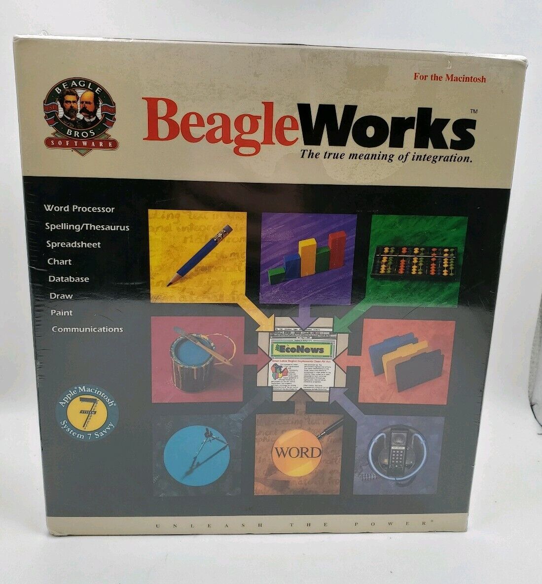 Apple BeagleWorks, Vintage Apple sys 7 software Beagle Bros NEW Word Processor 