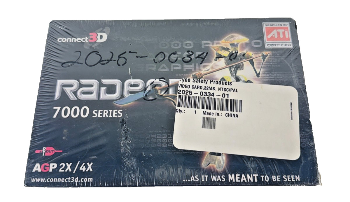 NEW IN BOX Connect 3D ATI Radeon VE 7000 32MB AGP Graphics Card - C3D 6011 NEW IN BOX Connect 3D ATI Radeon VE 7000 32MB AGP Graphics Card - C3D 6011