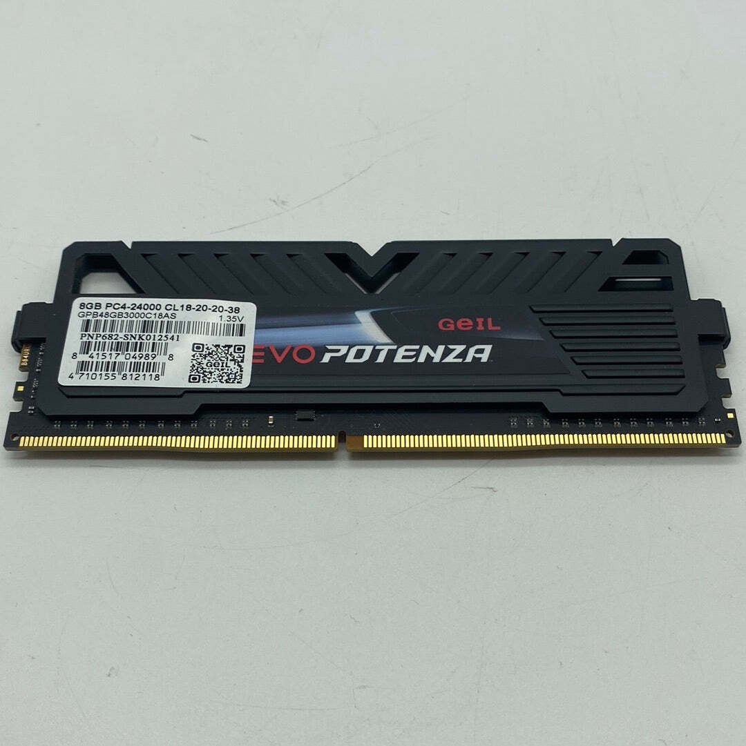 GeIL EVO Potenza 8GB (1x8GB) DDR4 3000MHz GPB48GB3000C18AS Memory Stick RAM