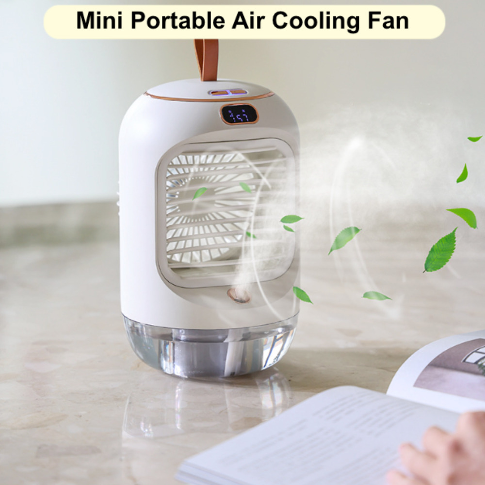 Desk Fan Mini Portable Rechargeable Cooler Small Hand-held Home