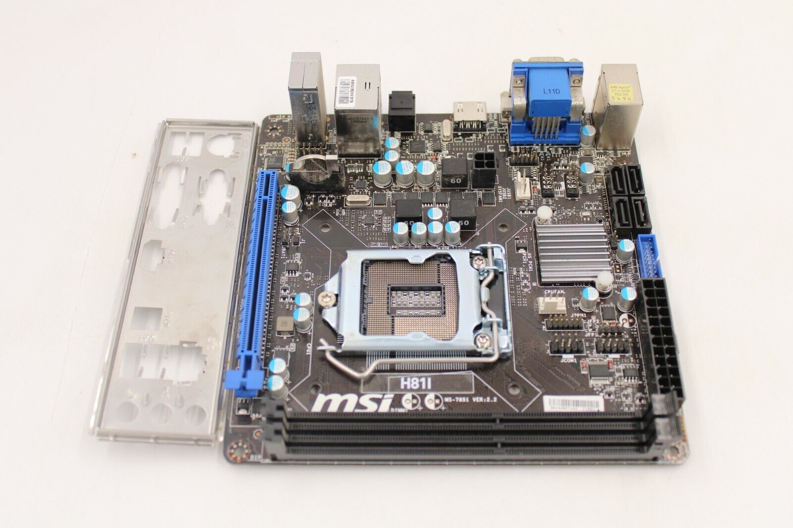 MSI H81I LGA1150 MINI-ITX DDR3 Desktop Motherboard With I/O Shield 