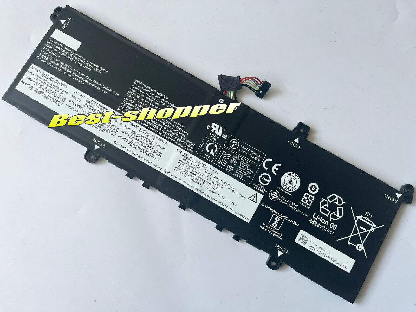 New Genuine L19M4PDD L19D4PDD battery For Lenovo ThinkBook 13S 14s G2 ITL ARE