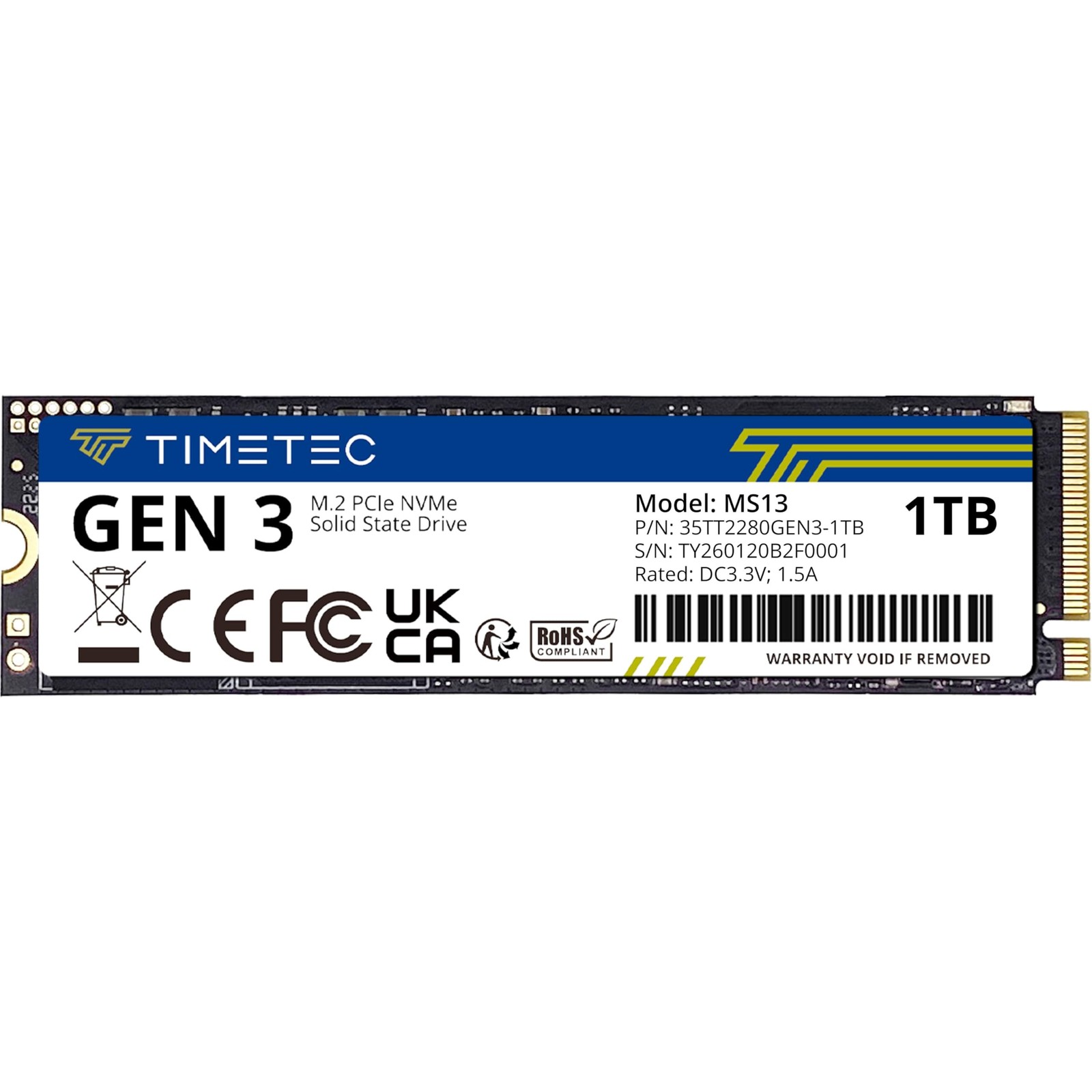 Timetec 1TB SSD NVMe PCIe Gen3x4 8Gb/s M.2 2280 3D NAND High Performance SLC ... Timetec 1TB SSD NVMe PCIe Gen3x4 8Gb/s M.2 2280 3D NAND High Performance SLC ...