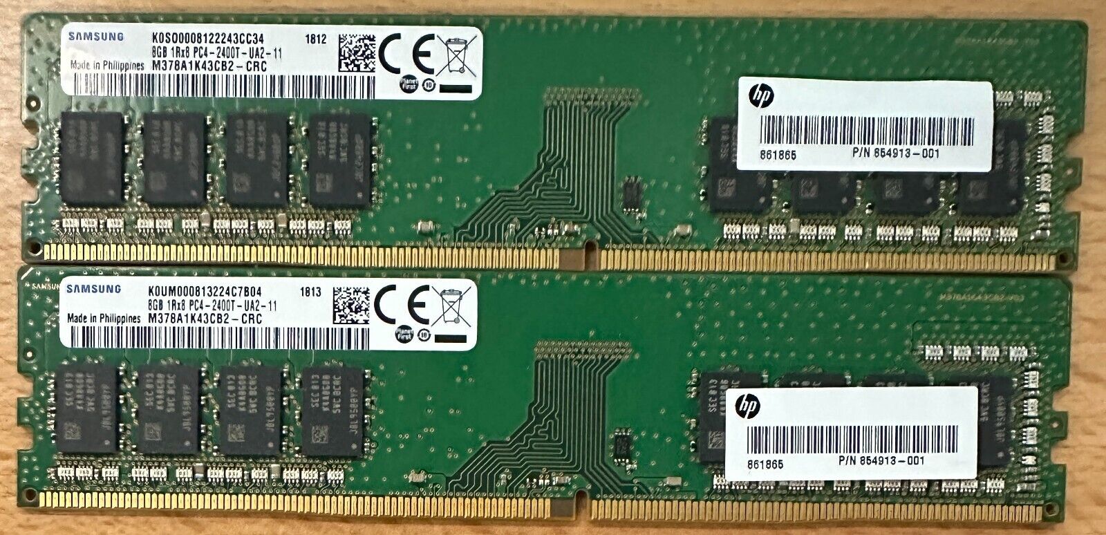 Samsung 16GB (2x8GB) DDR4 2400MHz PC4-19200 Desktop RAM Memory M378A1K43CB2-CRC
